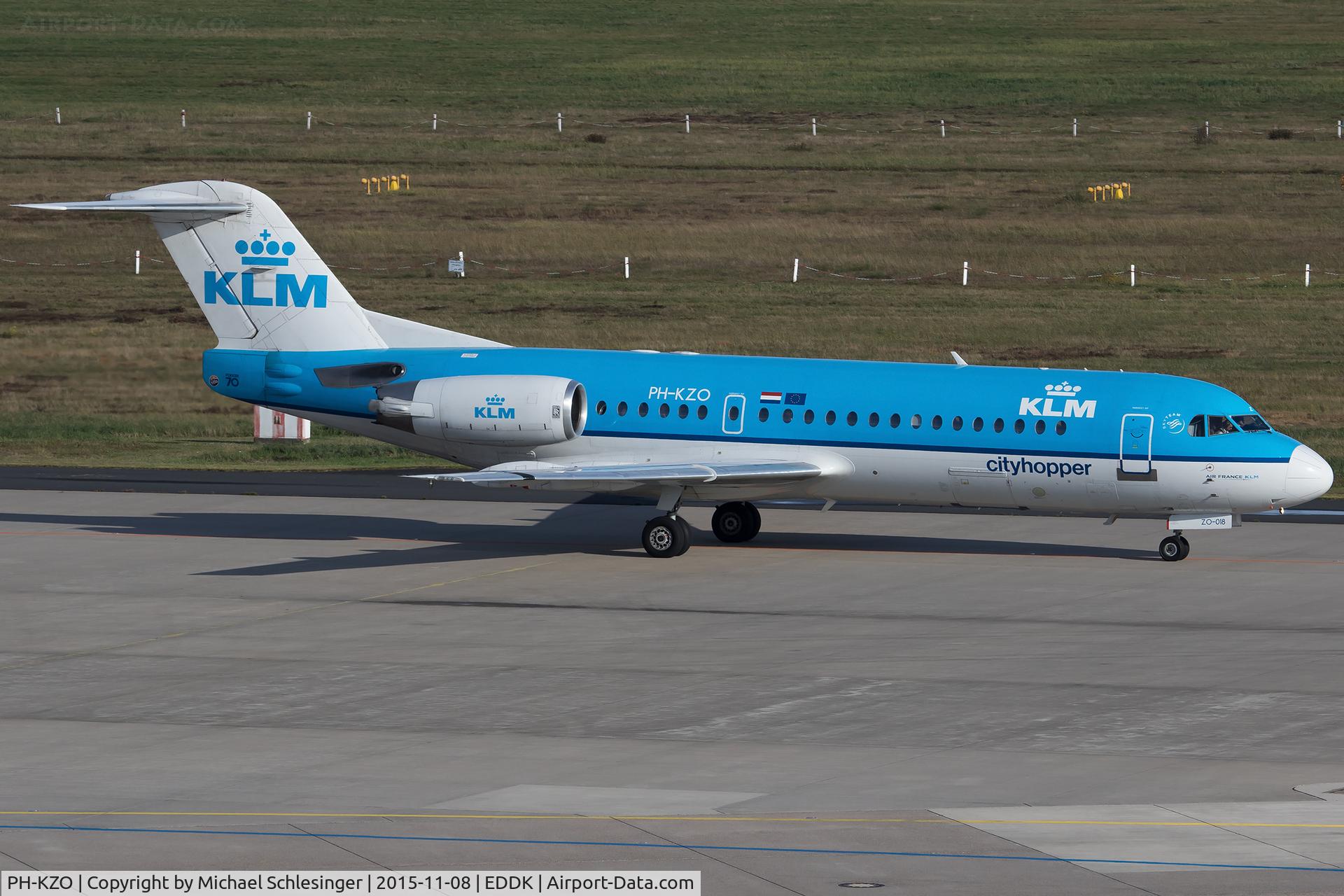 PH-KZO, 1995 Fokker 70 (F-28-0070) C/N 11538, PH-KZO - Fokker F70 - KLM Cityhopper