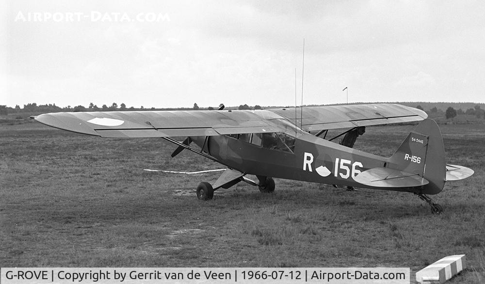 G-ROVE, 1957 Piper L-21B Super Cub (PA-18-135) C/N 18-3846, The 54-2446 parked at the beginnen of the 'runway' 36 which was 300 meters long. Ermelo NL light aircraft strip
