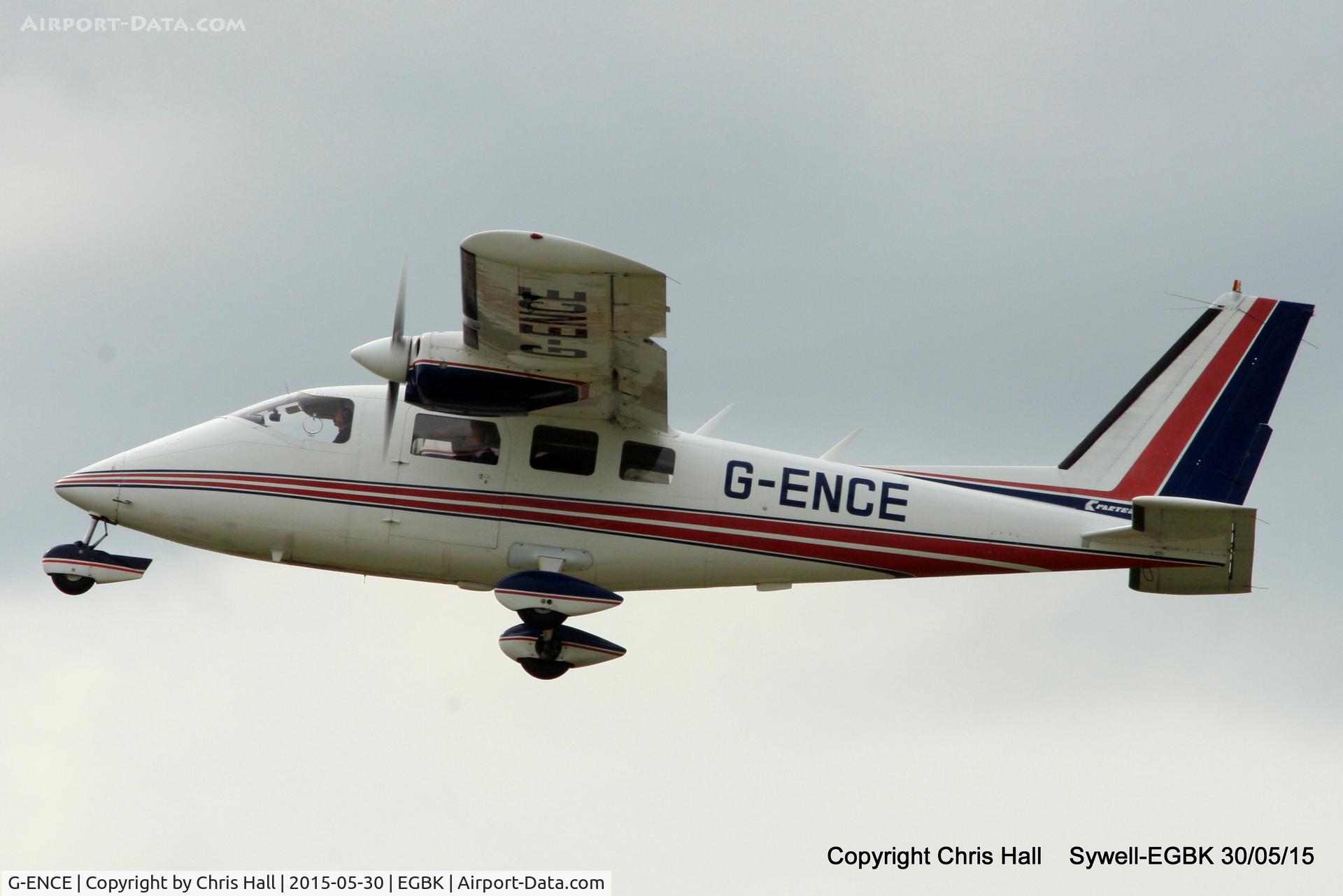 G-ENCE, 1978 Partenavia P-68B C/N 141, at Aeroexpo 2015