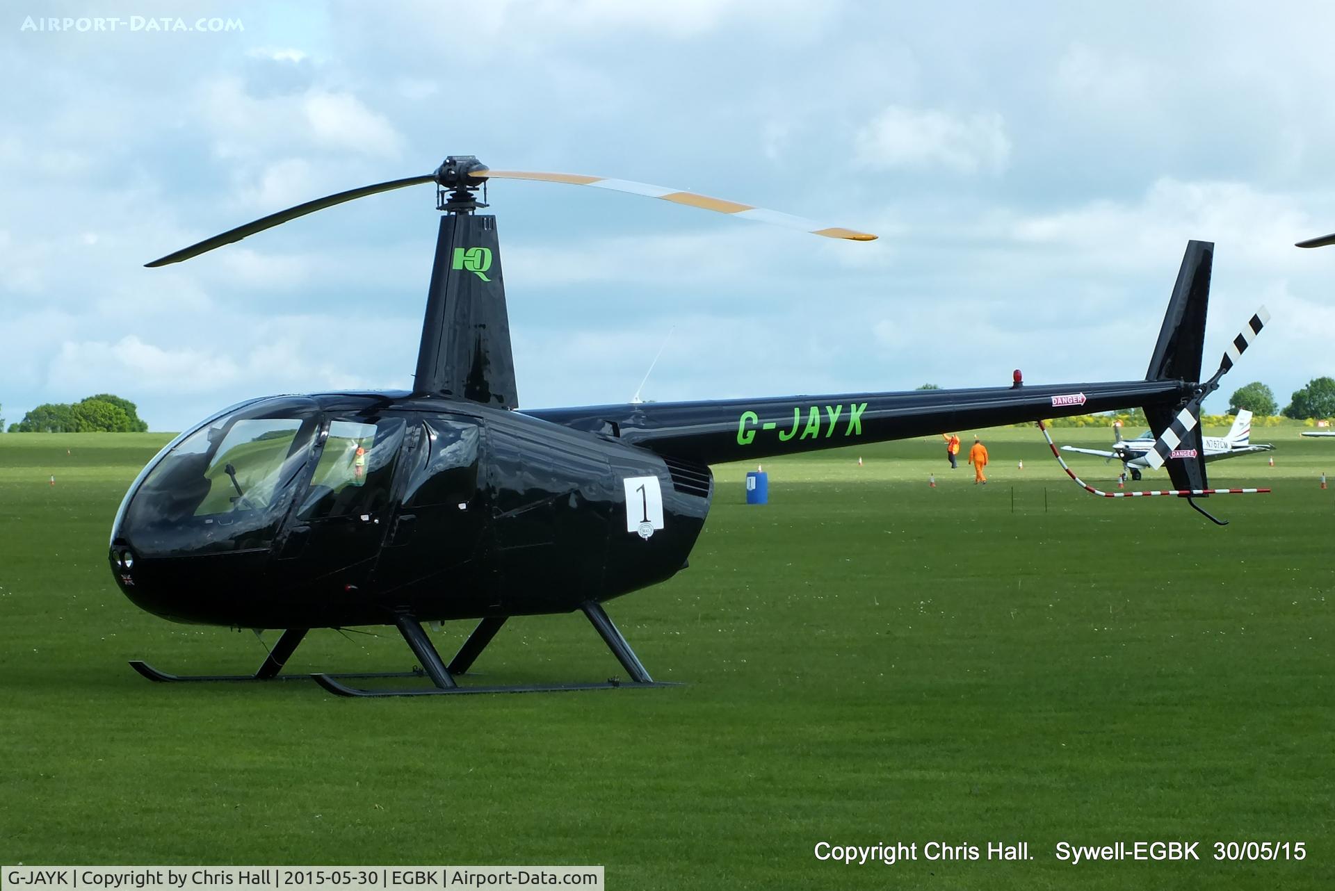 G-JAYK, 2003 Robinson R44 Raven II C/N 10147, at Aeroexpo 2015