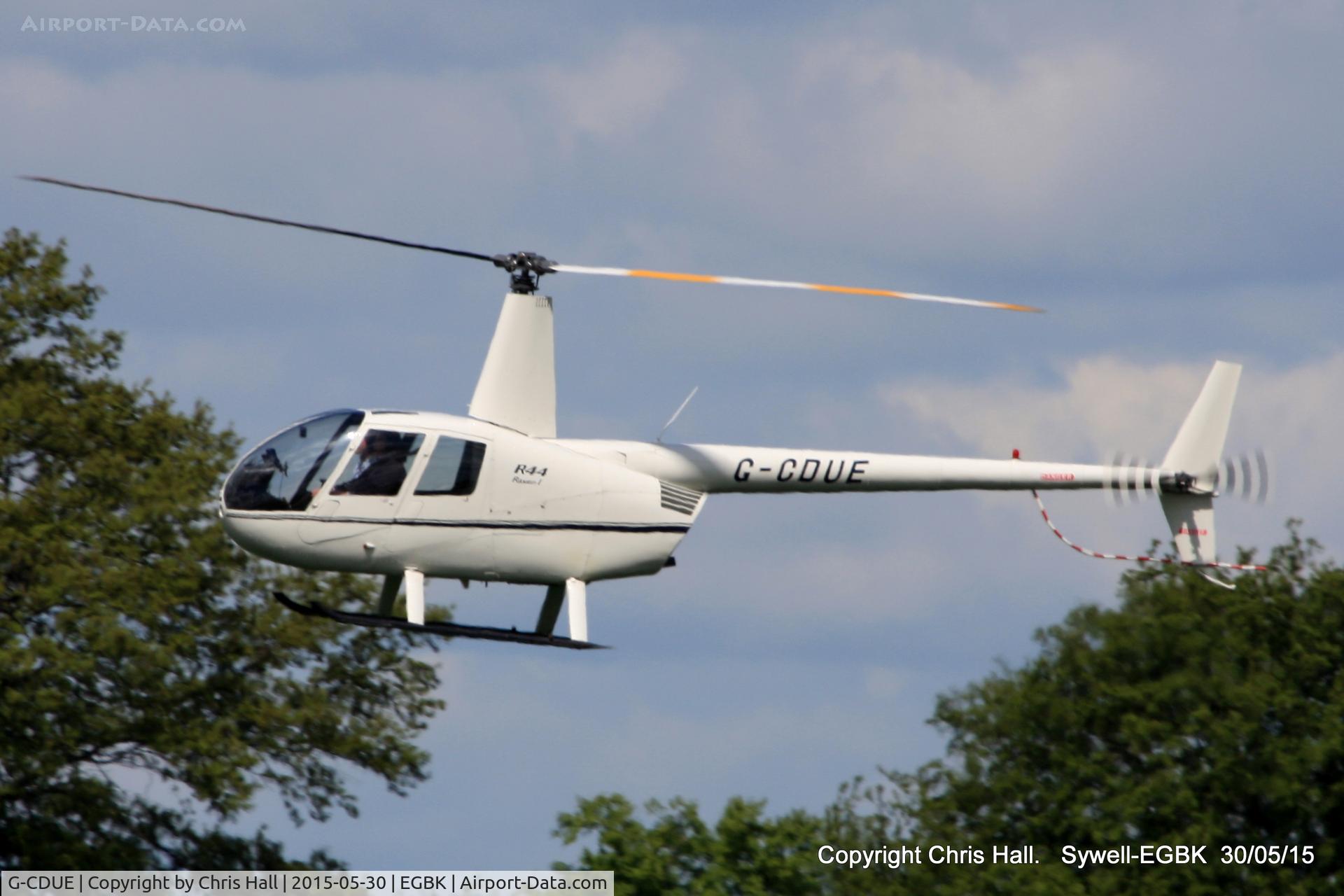 G-CDUE, 2005 Robinson R44 Raven C/N 1549, at Aeroexpo 2015