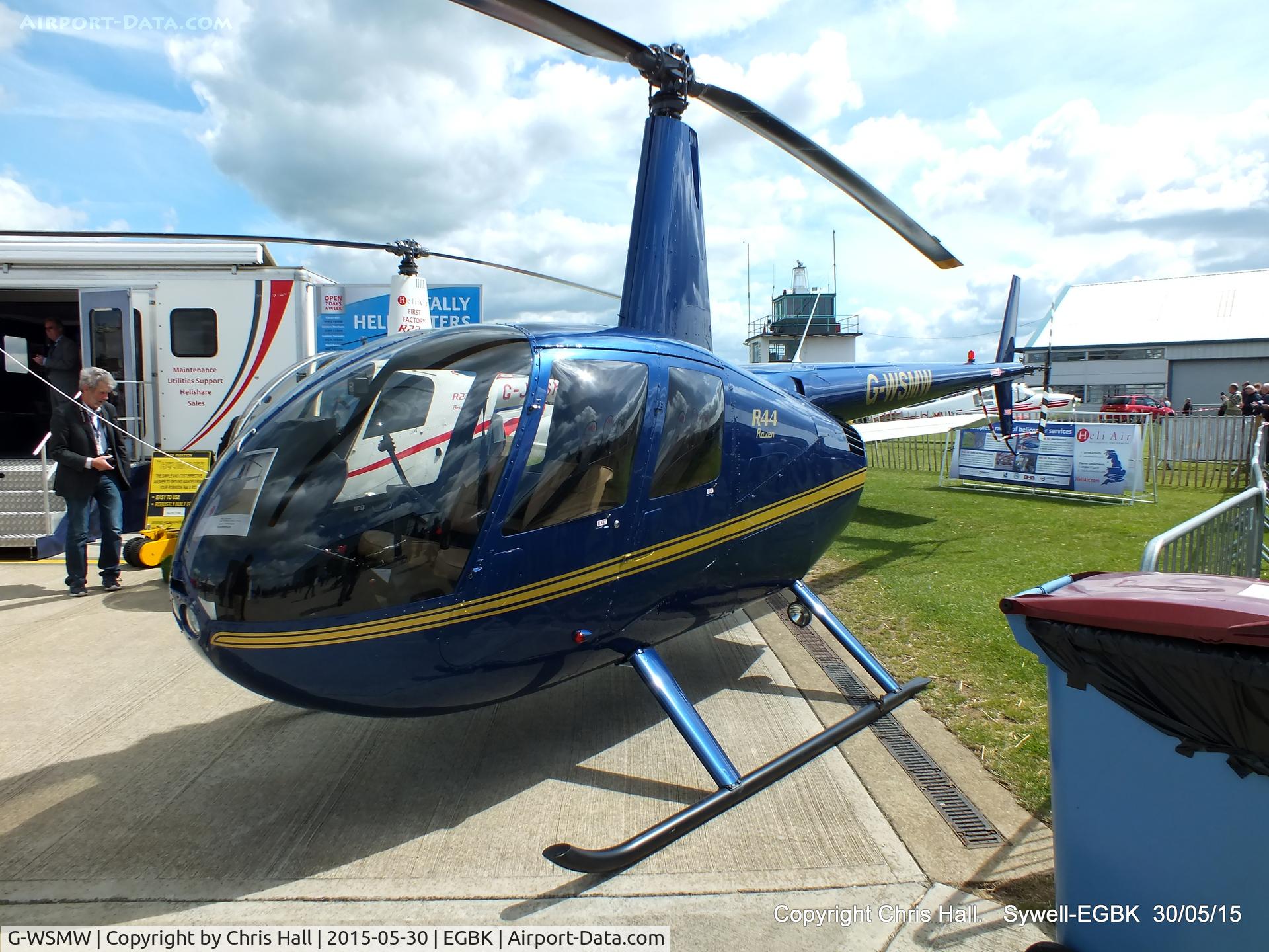 G-WSMW, 2009 Robinson R44 Raven C/N 2068, at Aeroexpo 2015