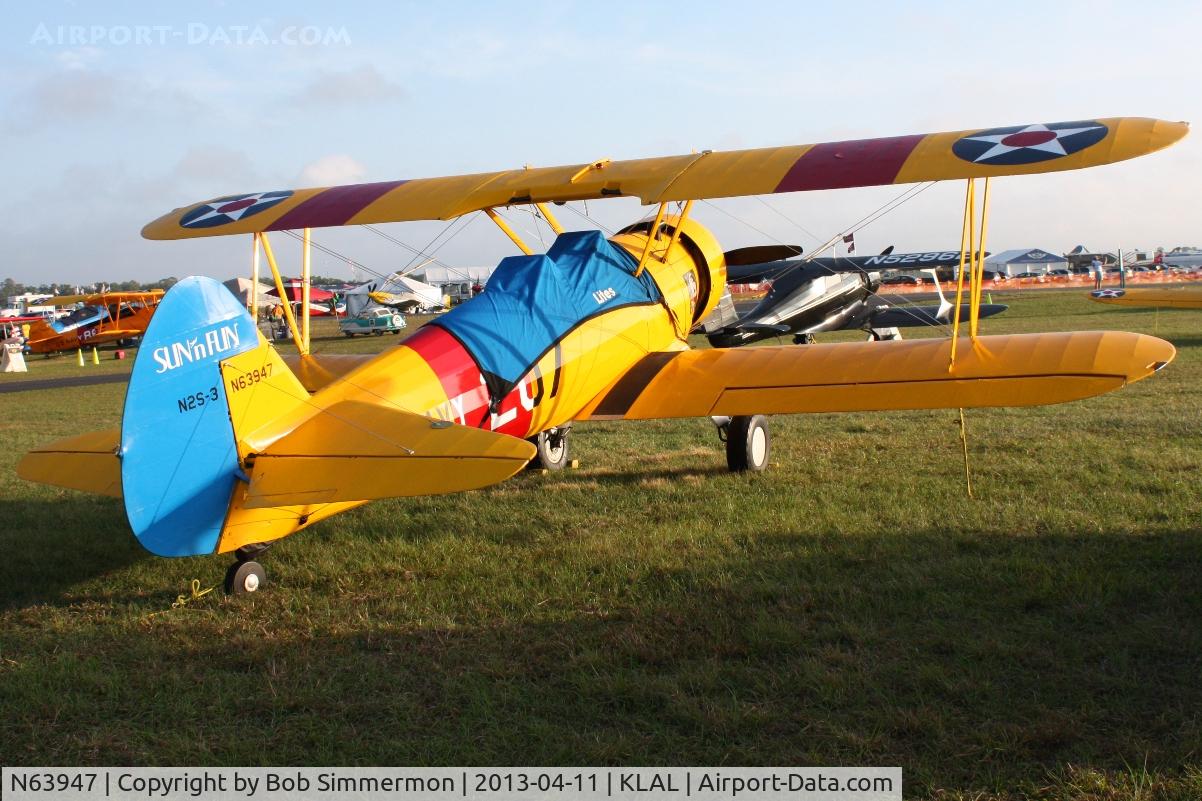 N63947, 1941 Boeing A75N1(PT17) C/N 75-2174, Sun N Fun 2013