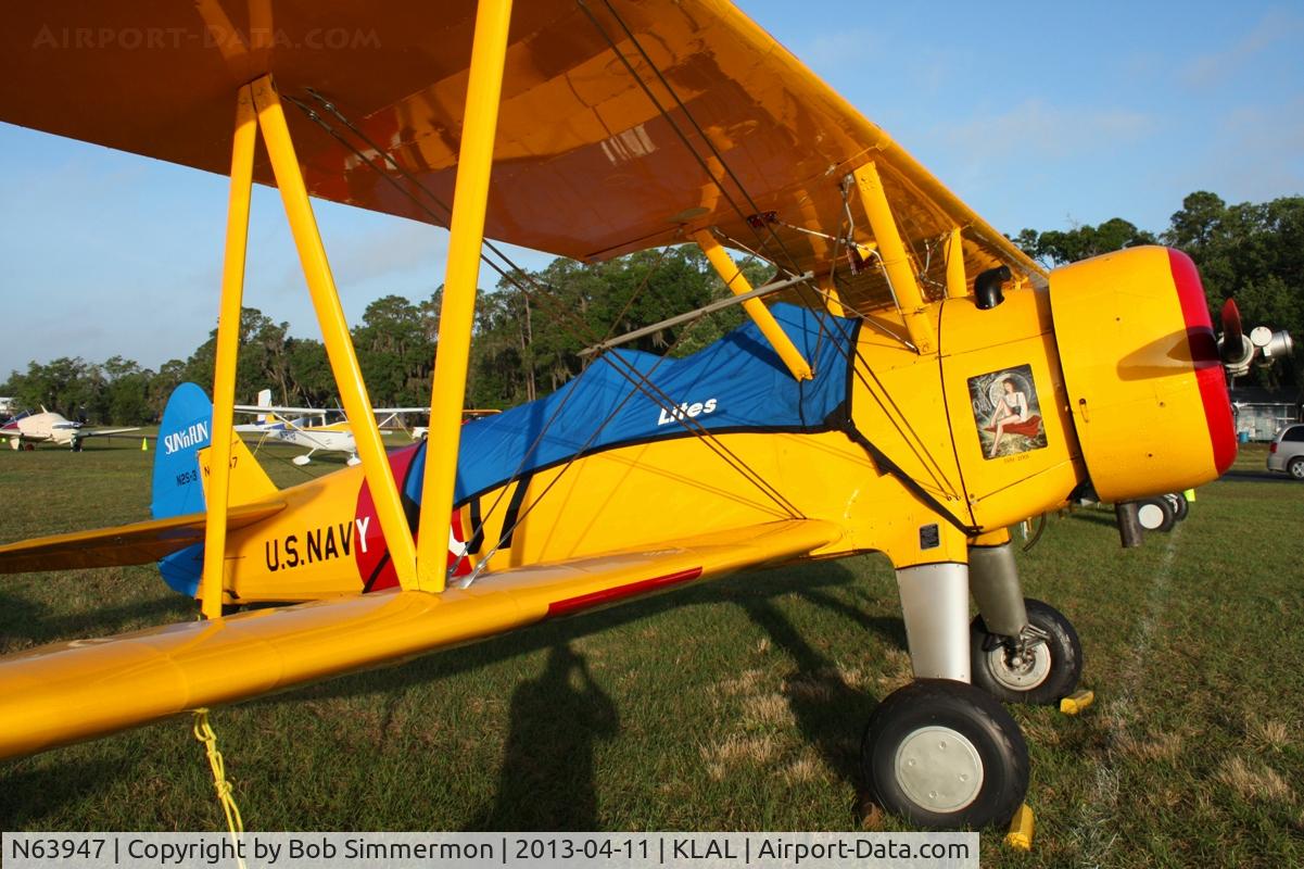 N63947, 1941 Boeing A75N1(PT17) C/N 75-2174, Sun N Fun 2013