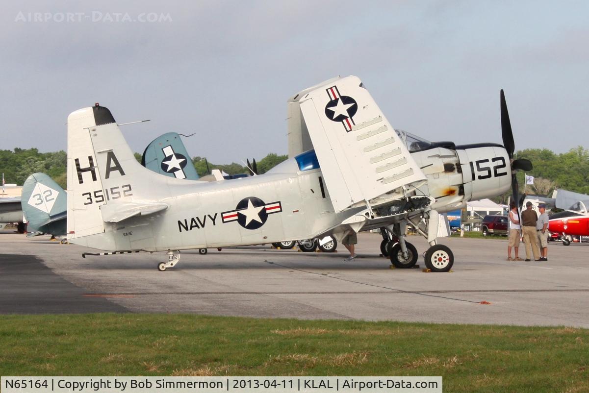 N65164, 1955 Douglas EA-1E Skyraider AD-5W C/N 55-471DH, Sun N Fun 2013