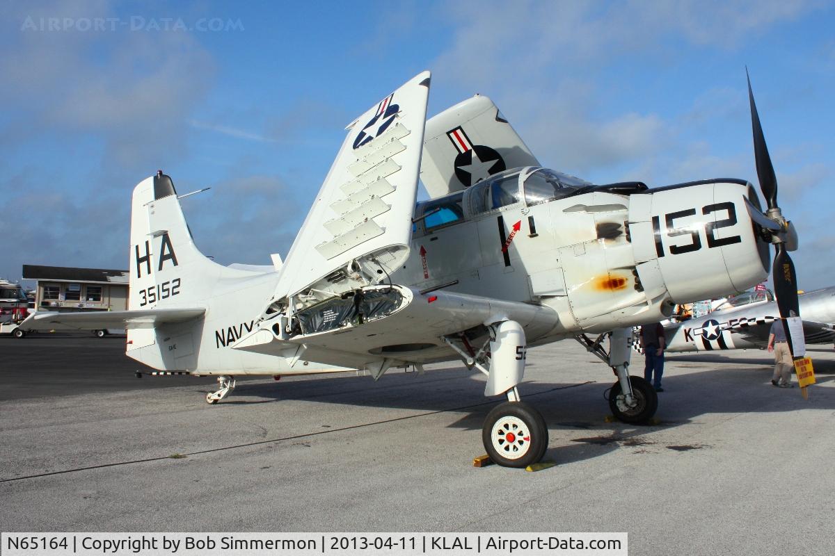 N65164, 1955 Douglas EA-1E Skyraider AD-5W C/N 55-471DH, Sun N Fun 2013