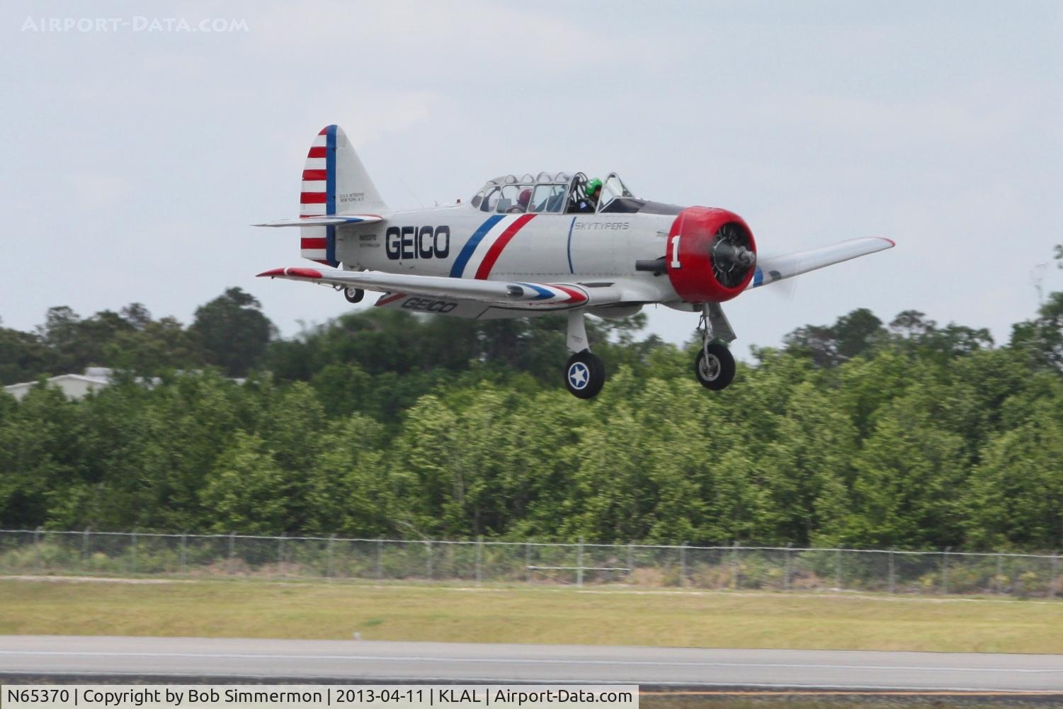 N65370, 1941 North American SNJ-2 Texan C/N 2562, Sun N Fun 2013