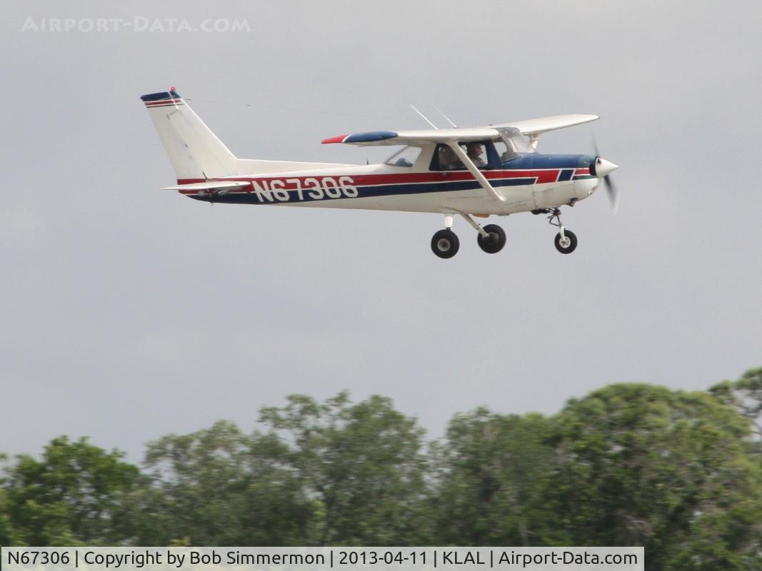 N67306, 1978 Cessna 152 C/N 15281738, Arriving at Lakeland, FL during Sun N Fun 2013
