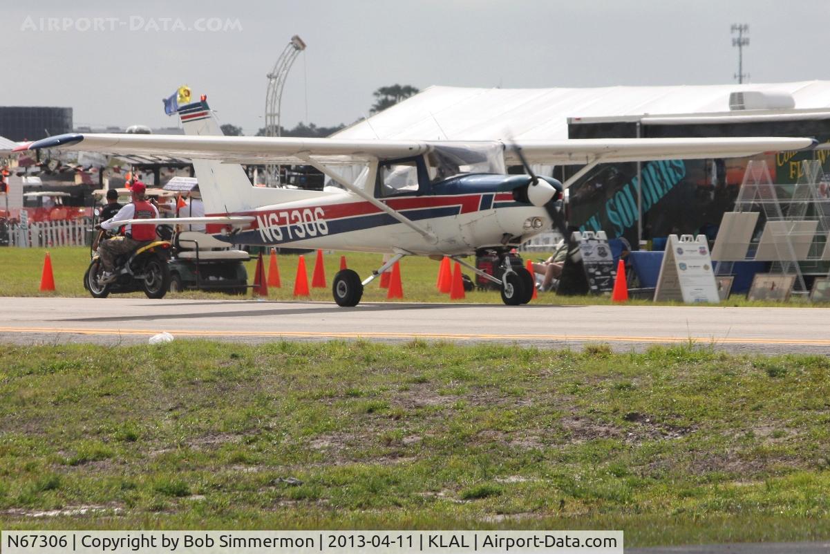 N67306, 1978 Cessna 152 C/N 15281738, Arriving at Lakeland, FL during Sun N Fun 2013
