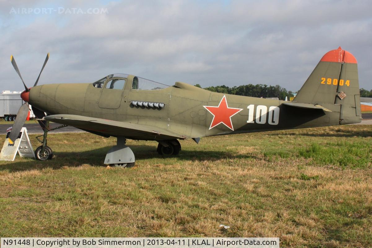 N91448, 1944 Bell P-63C Kingcobra C/N 33-766, Sun N Fun 2013