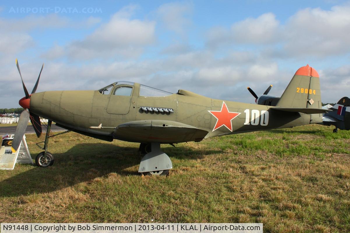 N91448, 1944 Bell P-63C Kingcobra C/N 33-766, Sun N Fun 2013
