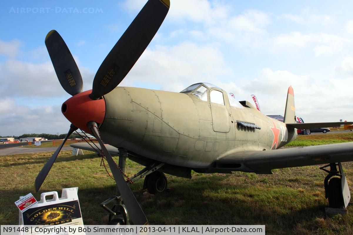 N91448, 1944 Bell P-63C Kingcobra C/N 33-766, Sun N Fun 2013