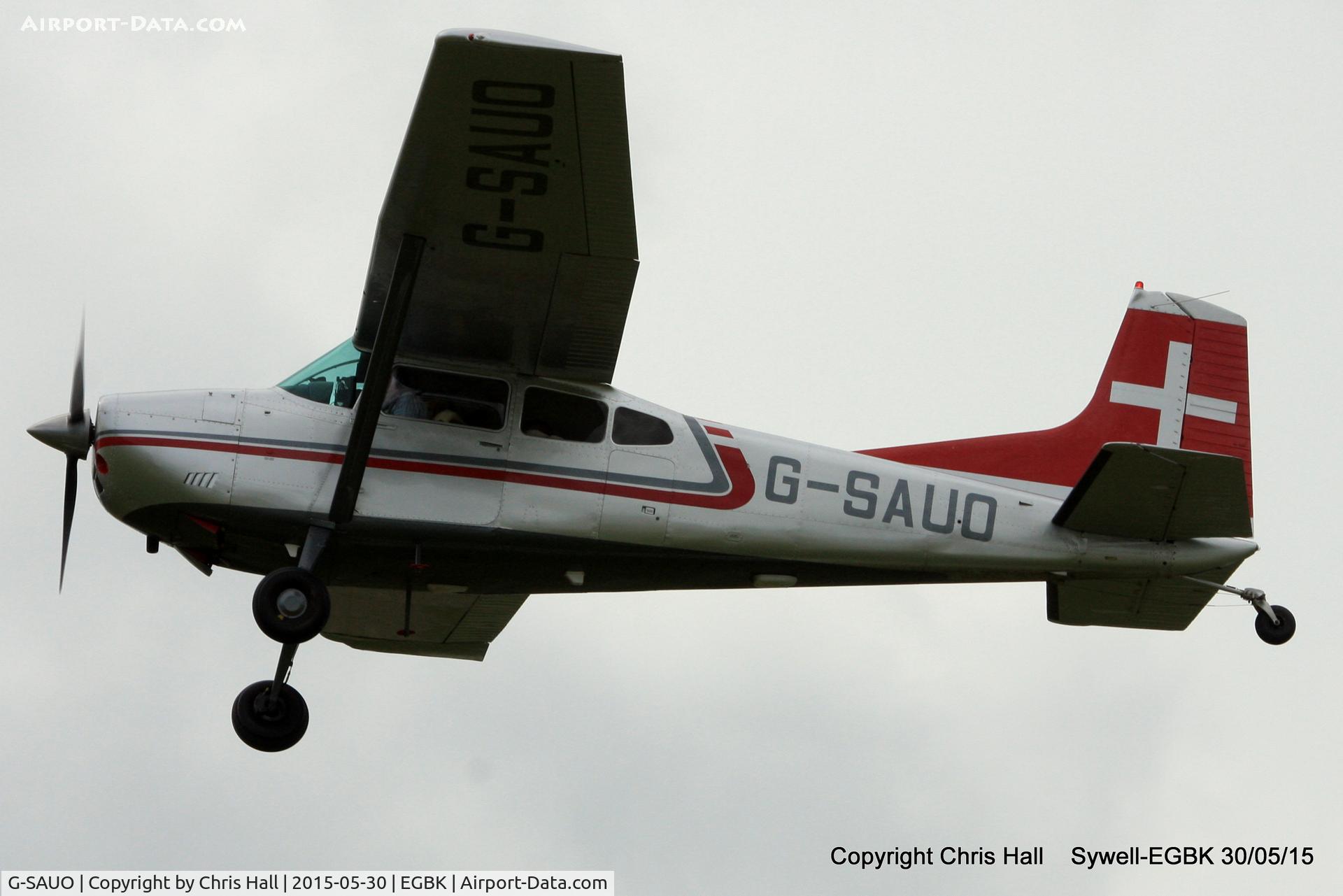 G-SAUO, 1974 Cessna A185F Skywagon 185 C/N 185-02324, at Aeroexpo 2015