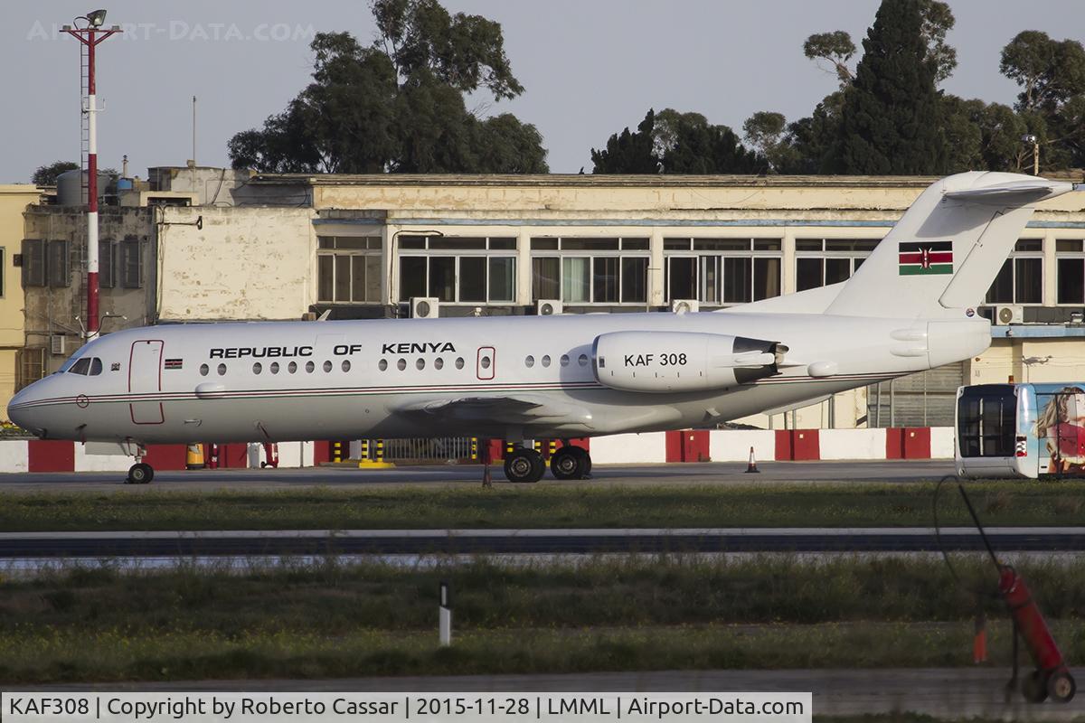 KAF308, 1995 Fokker 70 (F-28-0070) C/N 11557, CHOGM2015