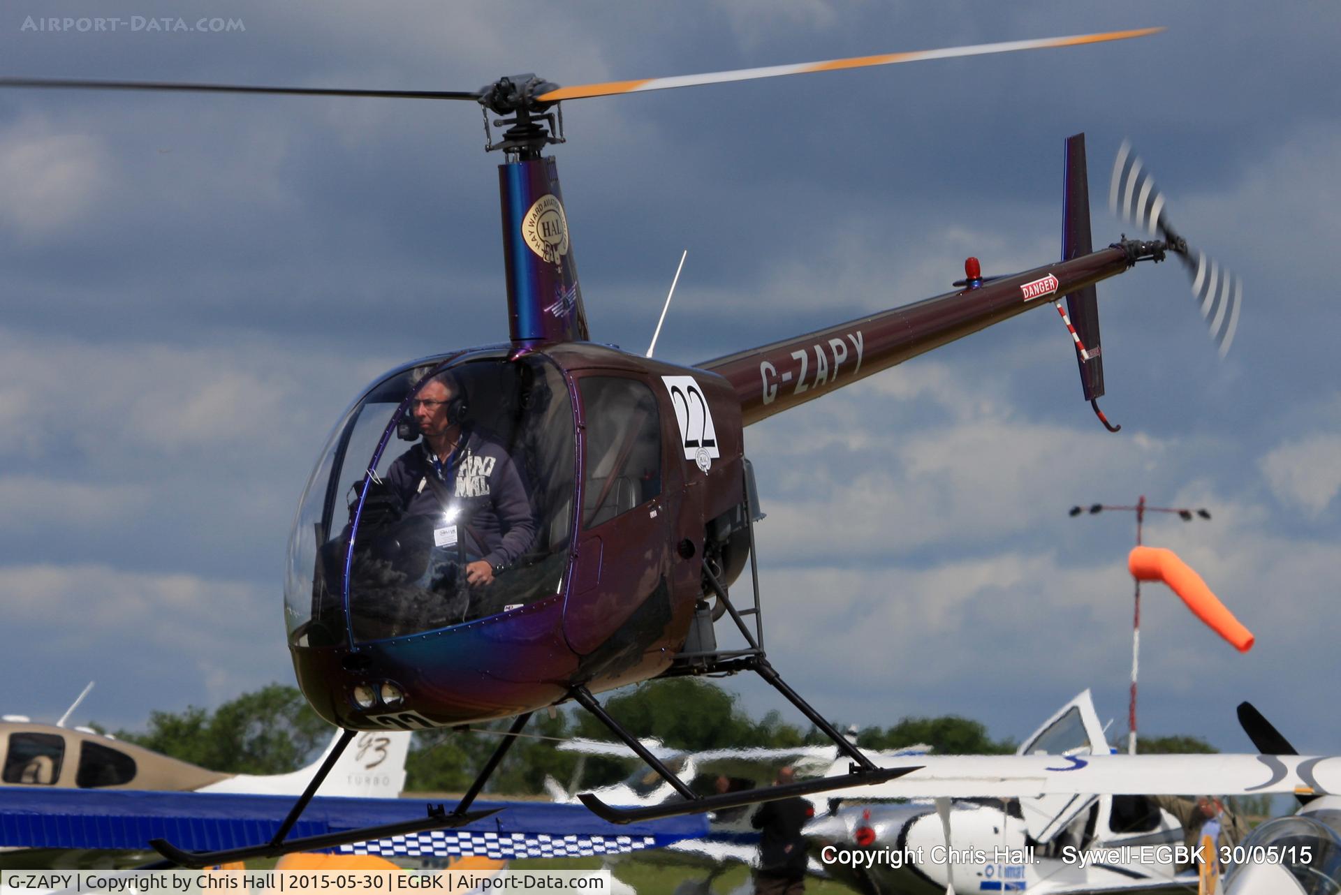 G-ZAPY, 1988 Robinson R22 Beta C/N 0788, at Aeroexpo 2015