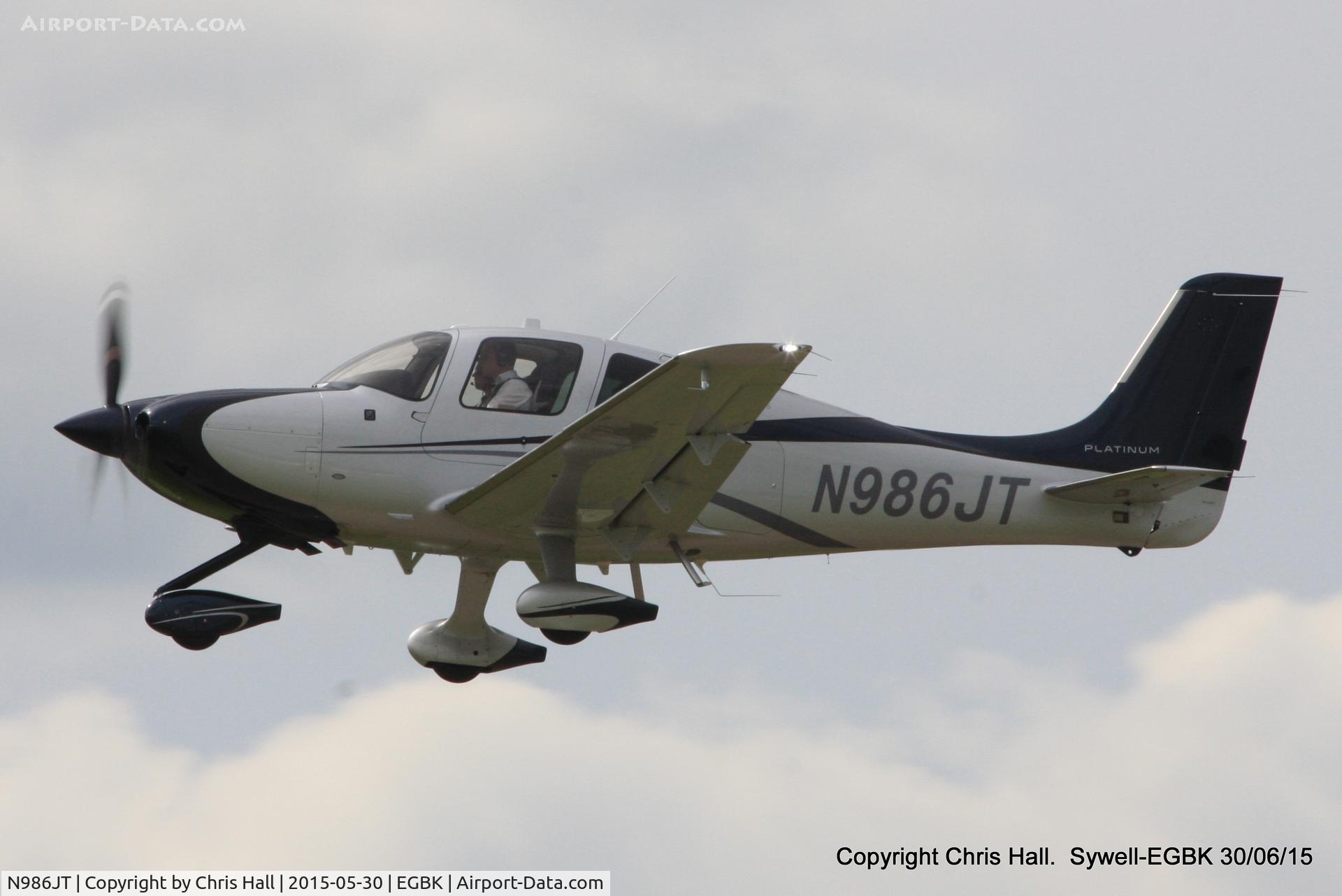 N986JT, 2014 Cirrus SR-22T GTS Platinum C/N 0937, at Aeroexpo 2015