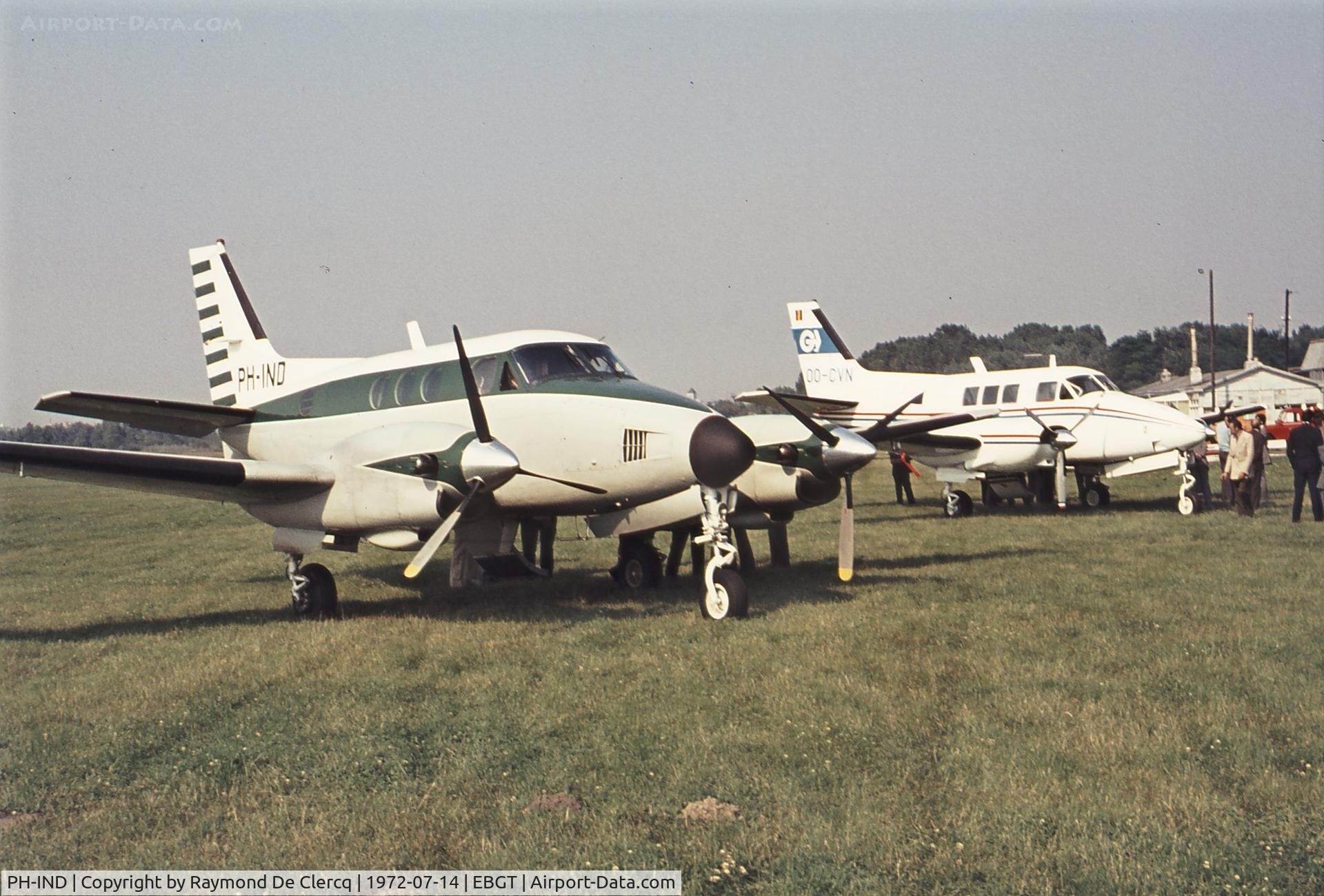 PH-IND, 1967 Beech 65-A90 King Air C/N LJ-285, PH-IND at the inauguration of Ghent Air Queen Air OO-CVN at airfield Ghent .