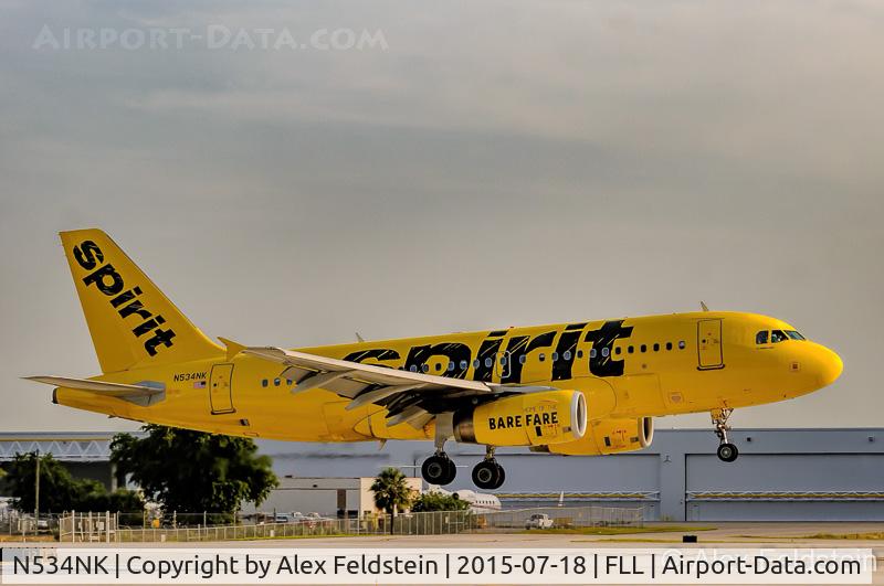 N534NK, 2008 Airbus A319-132 C/N 3395, Ft. Lauderdale
