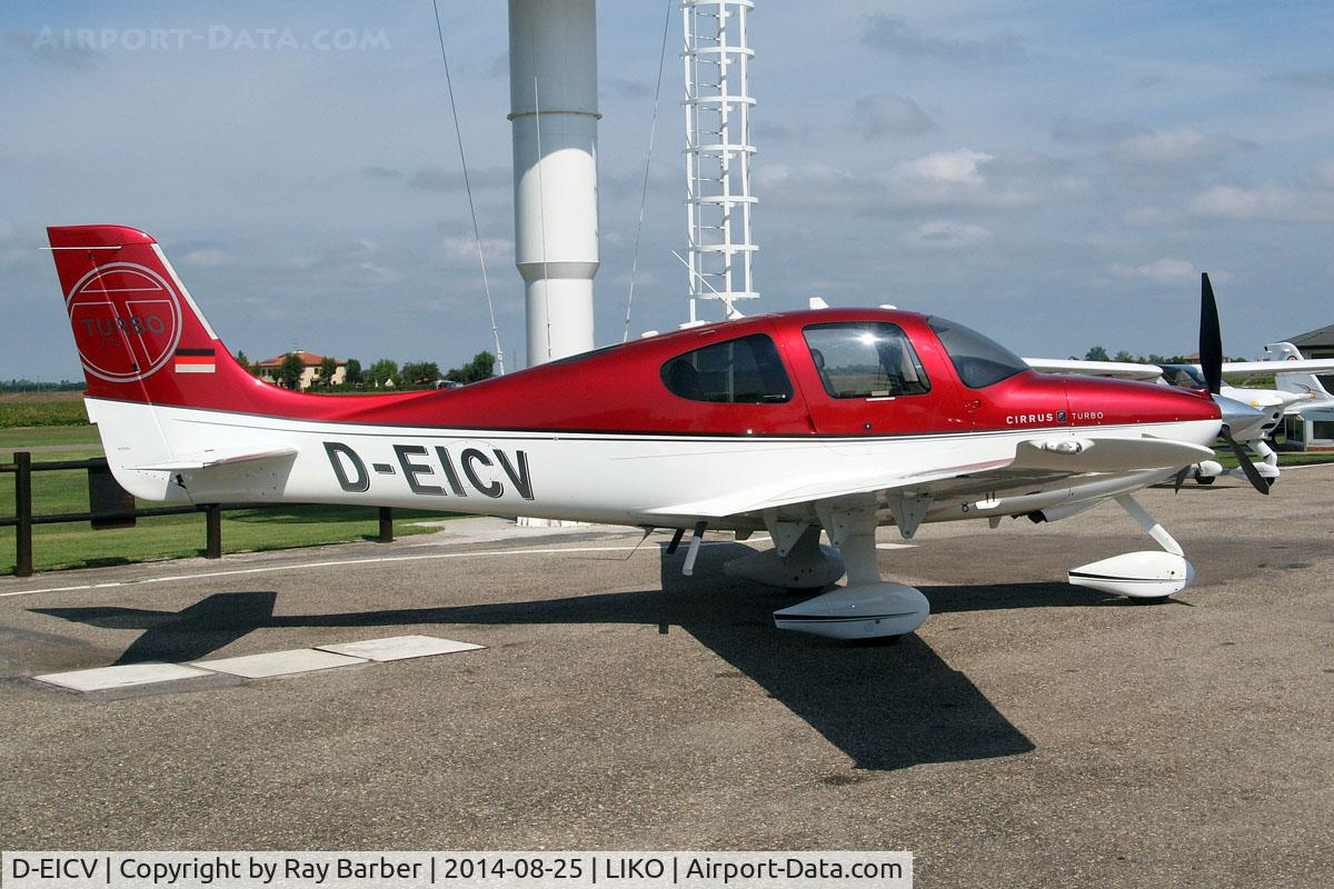 D-EICV, Cirrus SR22T C/N 3594, Cirrus Design SR-22T [3594] Bologna-Ozzano Del'Emilia~I 25/08/2014