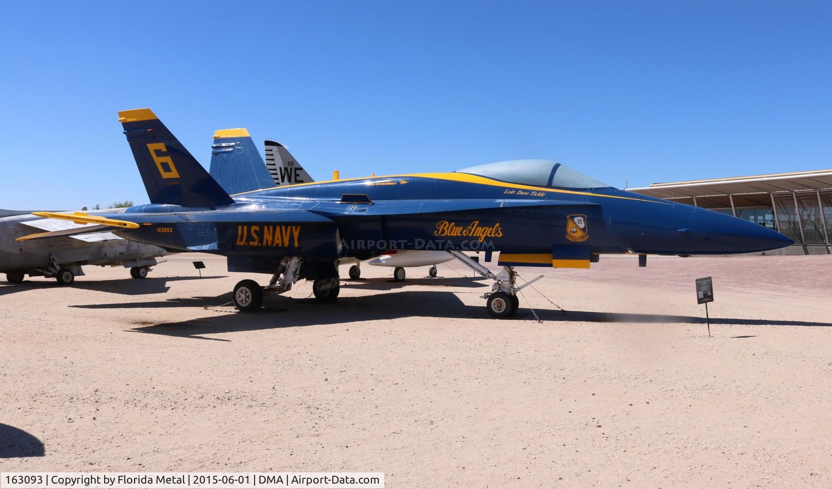 163093, McDonnell Douglas F/A-18A Hornet C/N 0475/A391, Blue Angels F-18