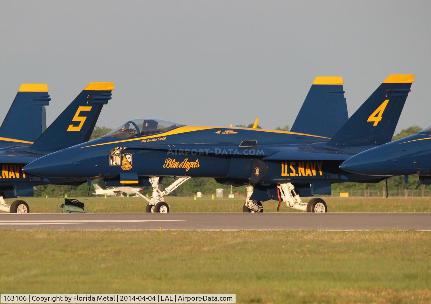 163106, McDonnell Douglas F/A-18A Hornet C/N 0495, Blue Angels