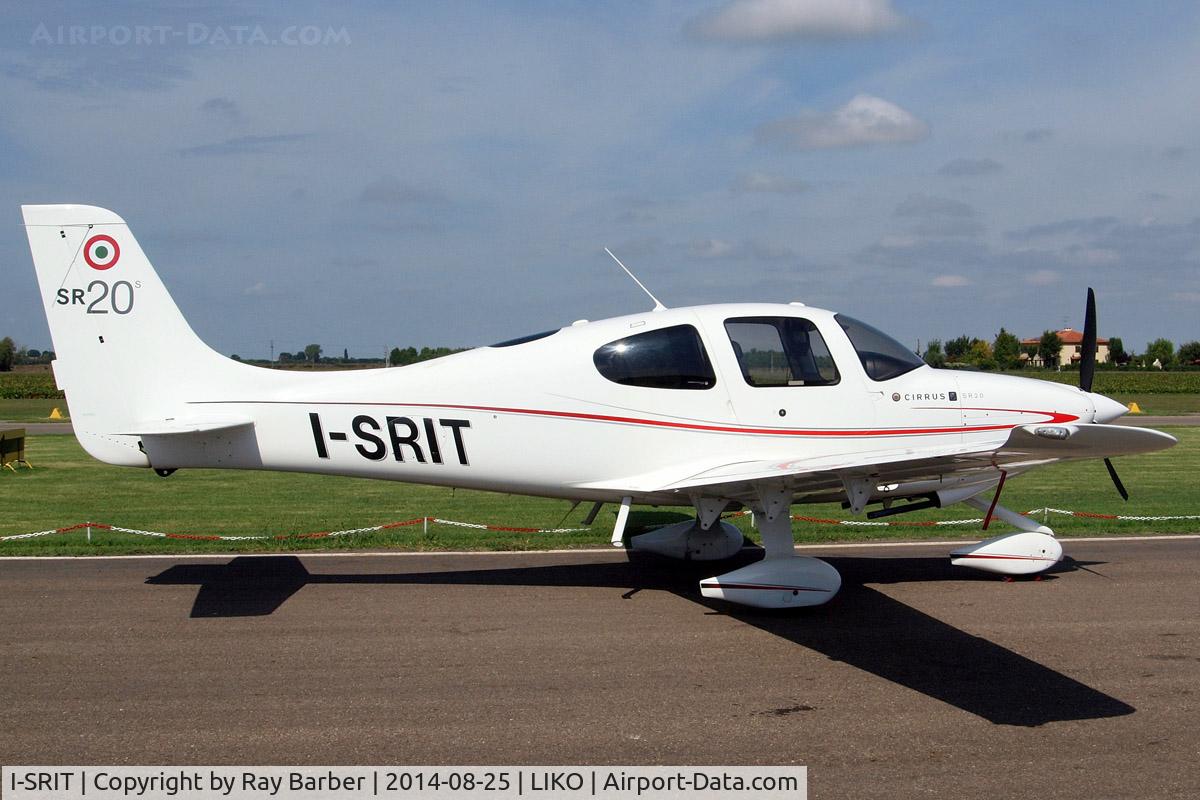 I-SRIT, 2011 Cirrus SR20 C/N 2075, Cirrus Design SR-20 [2075] Bologna-Ozzano Del'Emilia~I 25/08/2014