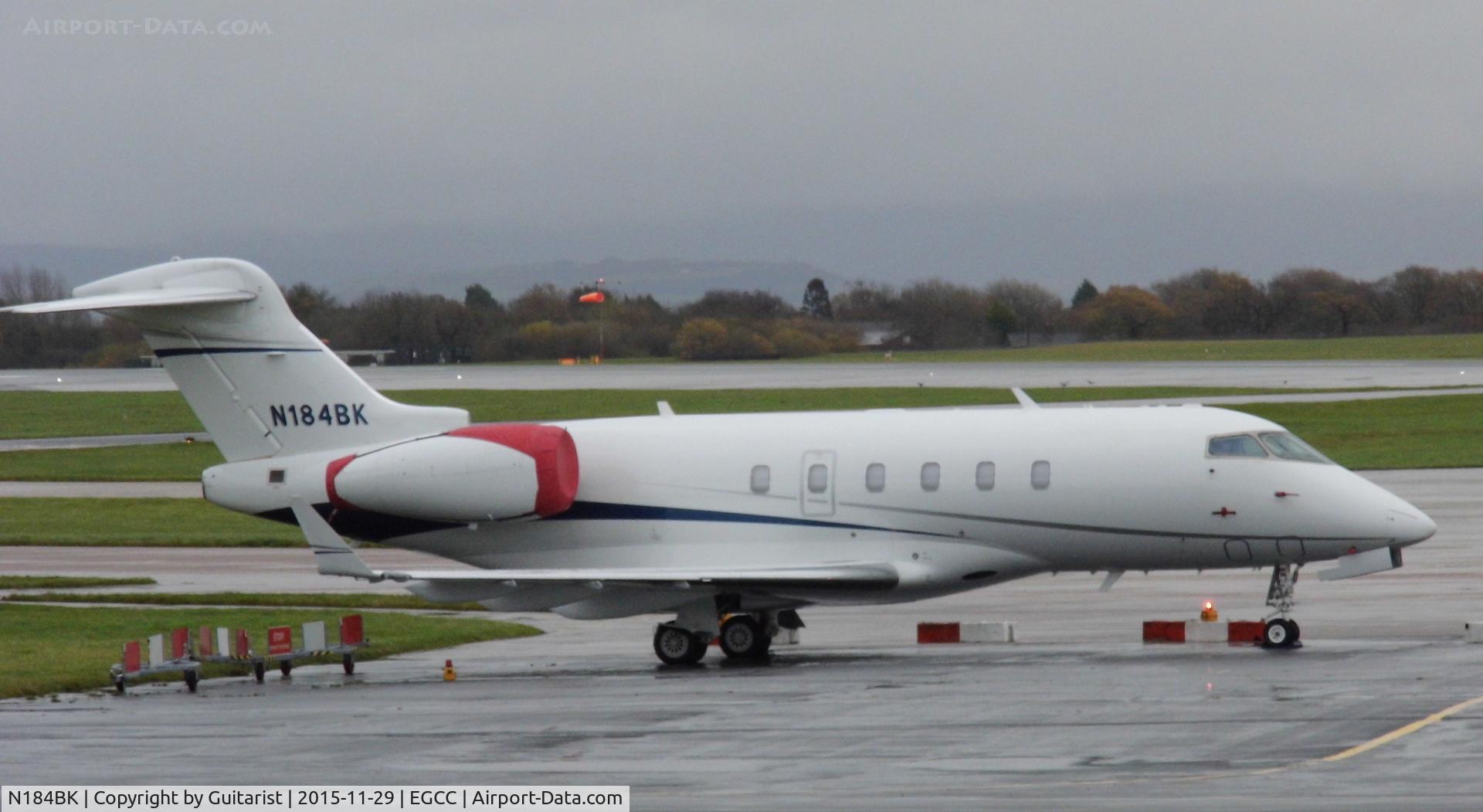 N184BK, 2008 Bombardier Challenger 300 (BD-100-1A10) C/N 20209, At Manchester