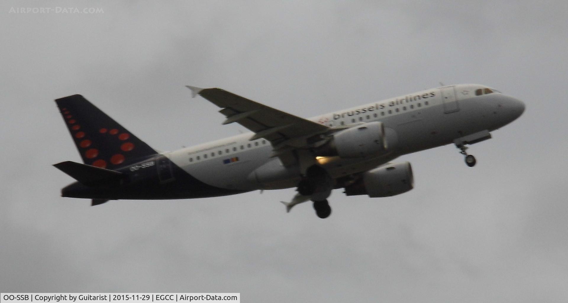 OO-SSB, 2005 Airbus A319-111 C/N 2400, At Manchester