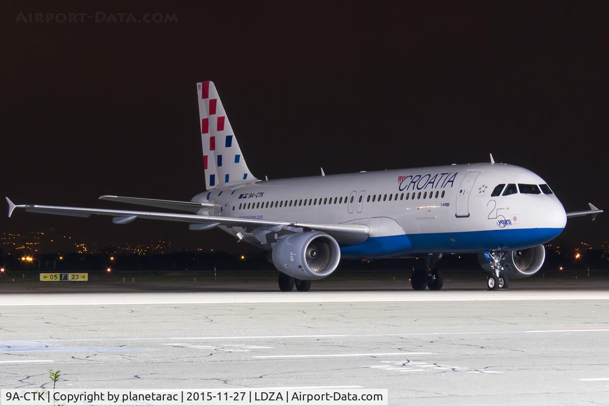 9A-CTK, 2000 Airbus A320-214 C/N 1237, Sleeping in Zagreb