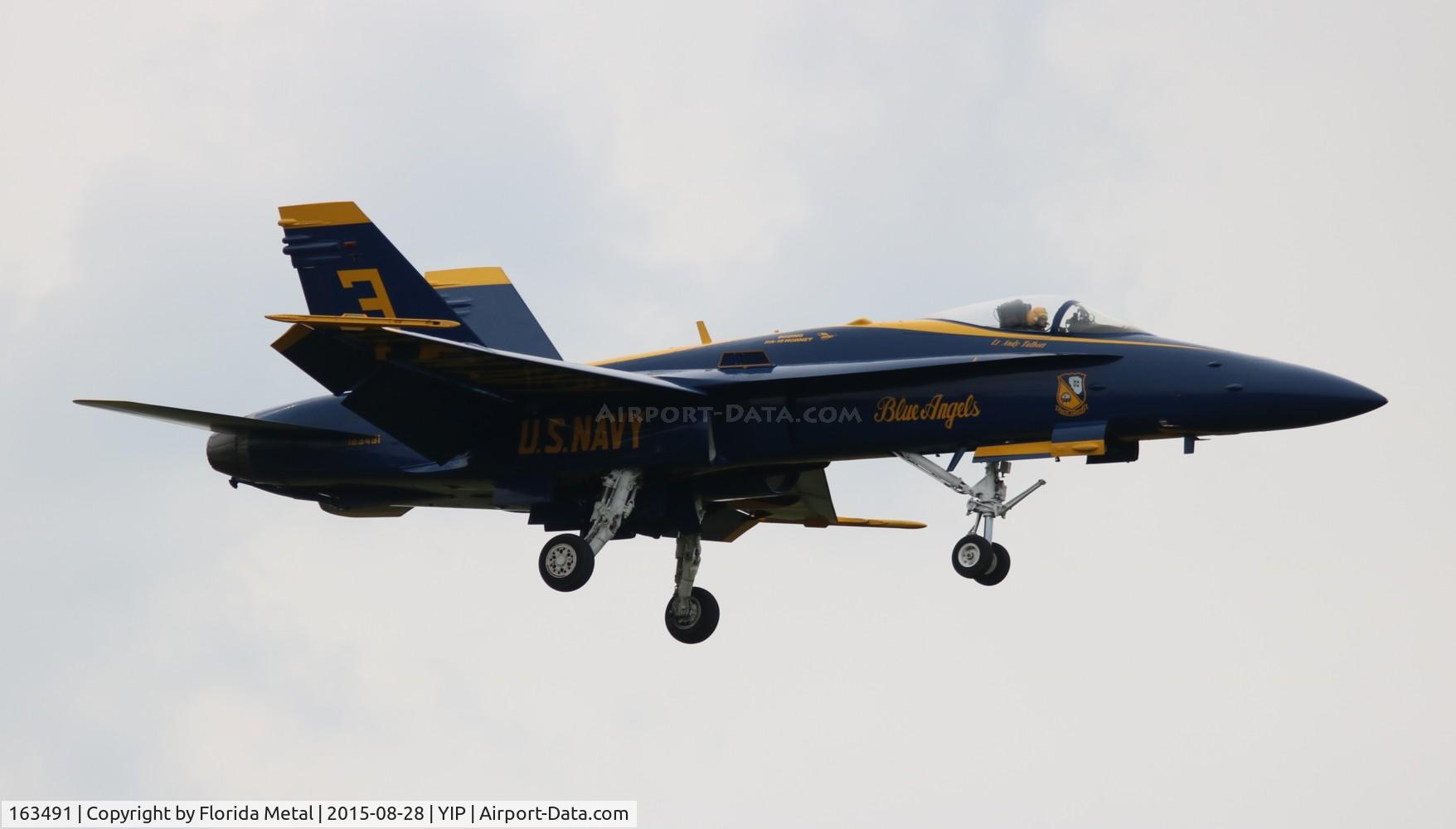 163491, 1988 McDonnell Douglas F/A-18C Hornet C/N 727/C048, Blue Angels