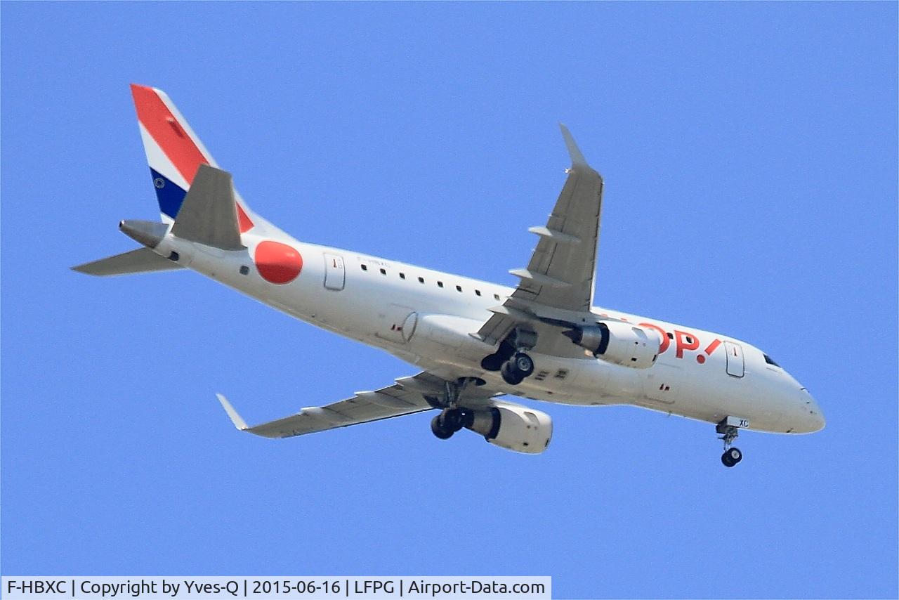 F-HBXC, 2008 Embraer 170ST (ERJ-170-100ST) C/N 17000263, Embraer ERJ-170-100ST, Short approach Rwy 08R, Roissy Charles De Gaulle Airport (LFPG-CDG)