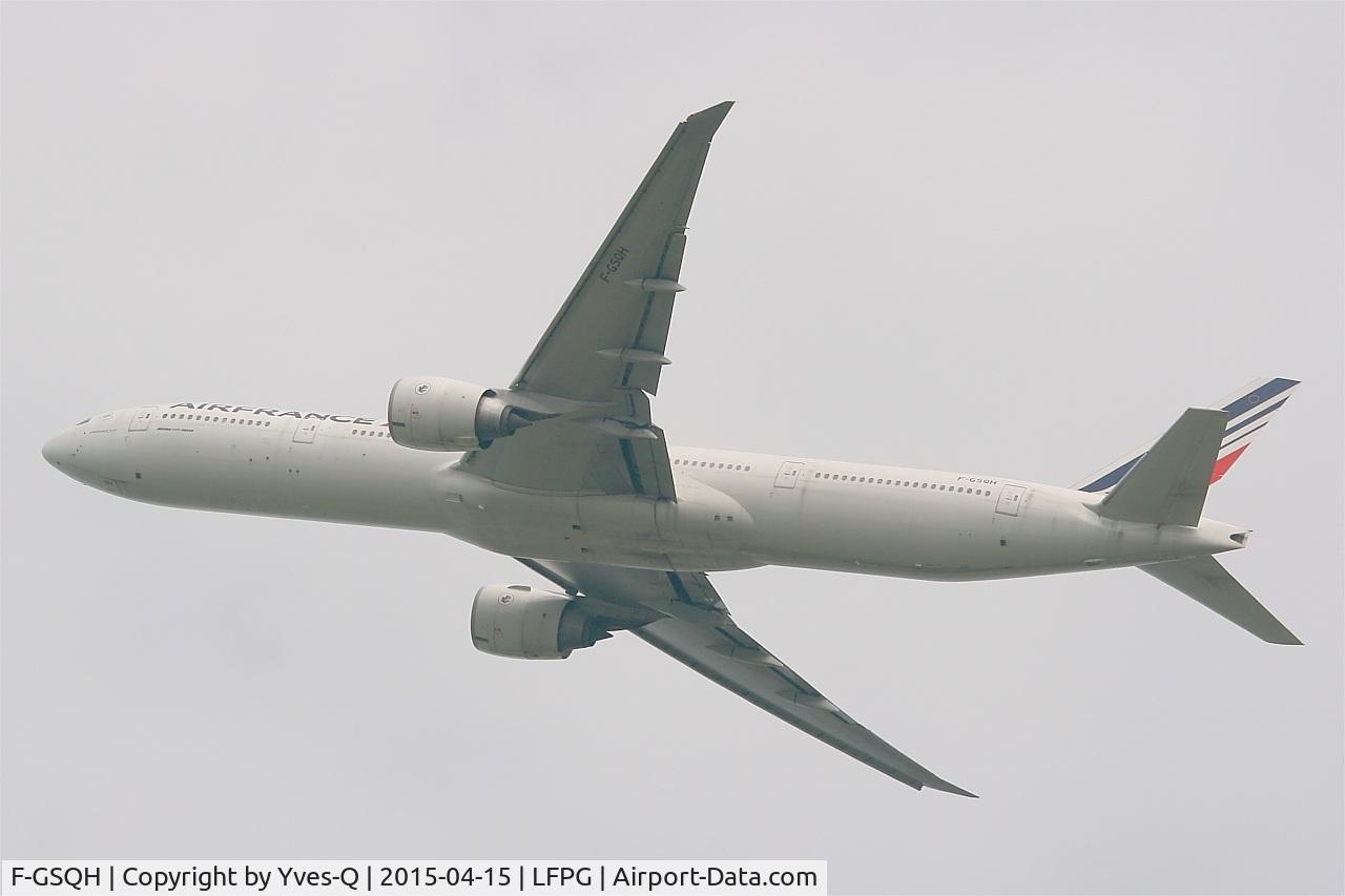 F-GSQH, 2005 Boeing 777-328/ER C/N 32711, Boeing 777-328 (ER), Take off Rwy 27L, Roissy Charles De Gaulle Airport (LFPG-CDG)