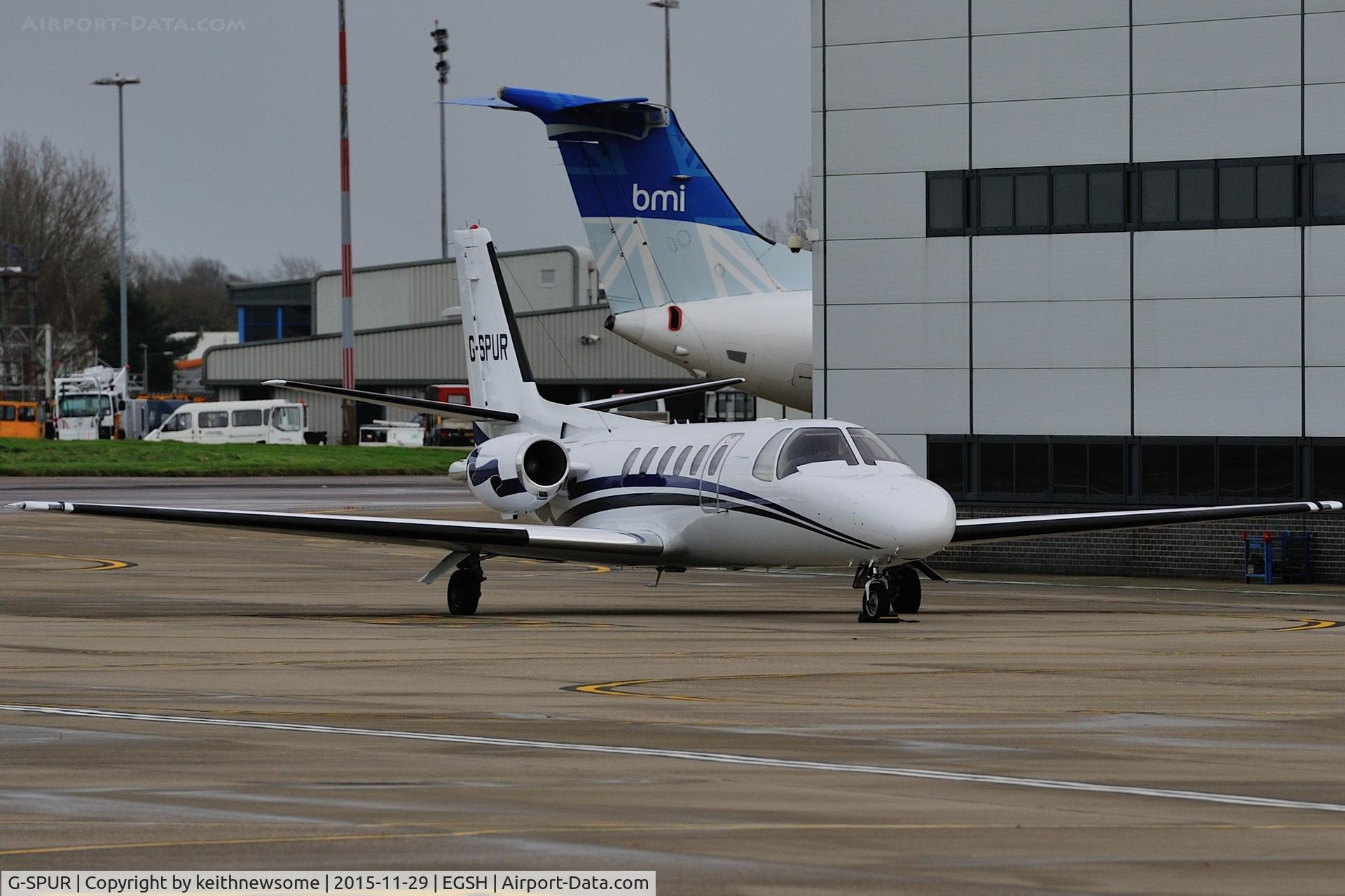 G-SPUR, 1992 Cessna 550 Citation II C/N 550-0714, Nice visitor.