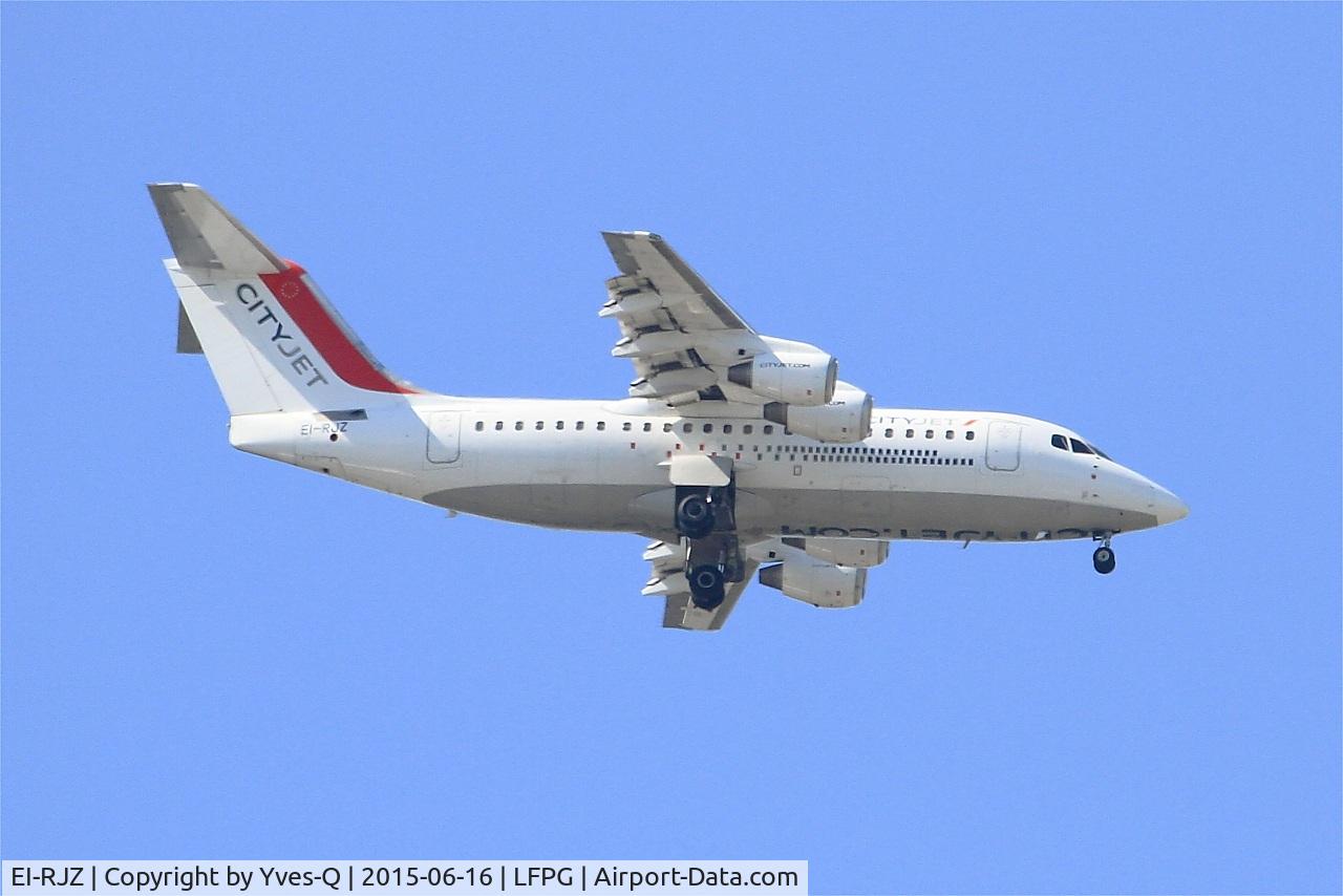 EI-RJZ, 1998 BAe Systems Avro 146-RJ85A C/N E.2326, British Aerospace Avro 146-RJ85A, Short approach Rwy 08R, Roissy Charles De Gaulle Airport (LFPG-CDG)