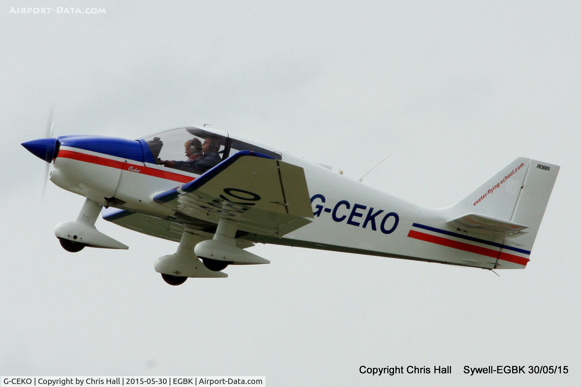 G-CEKO, 1989 Robin DR-400-100 Cadet C/N 1932, at Aeroexpo 2015