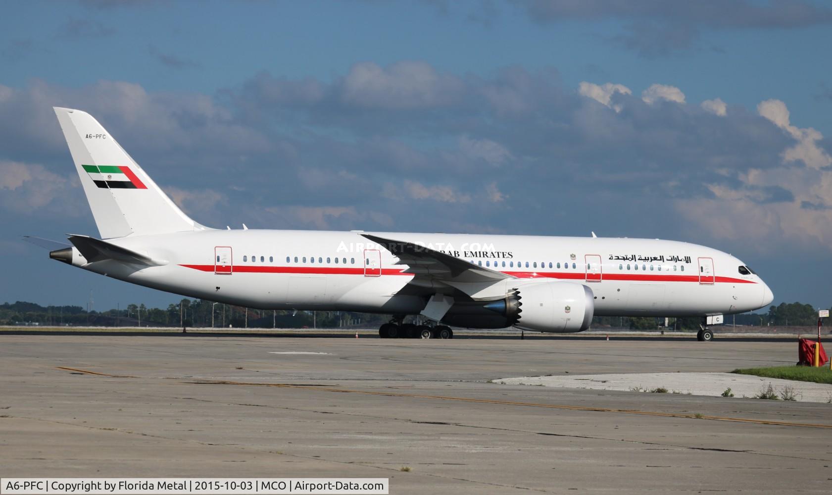 A6-PFC, 2013 Boeing 787-8 Dreamliner C/N 35303, Abu Dhami Amiri Flight (United Arab Emirates)