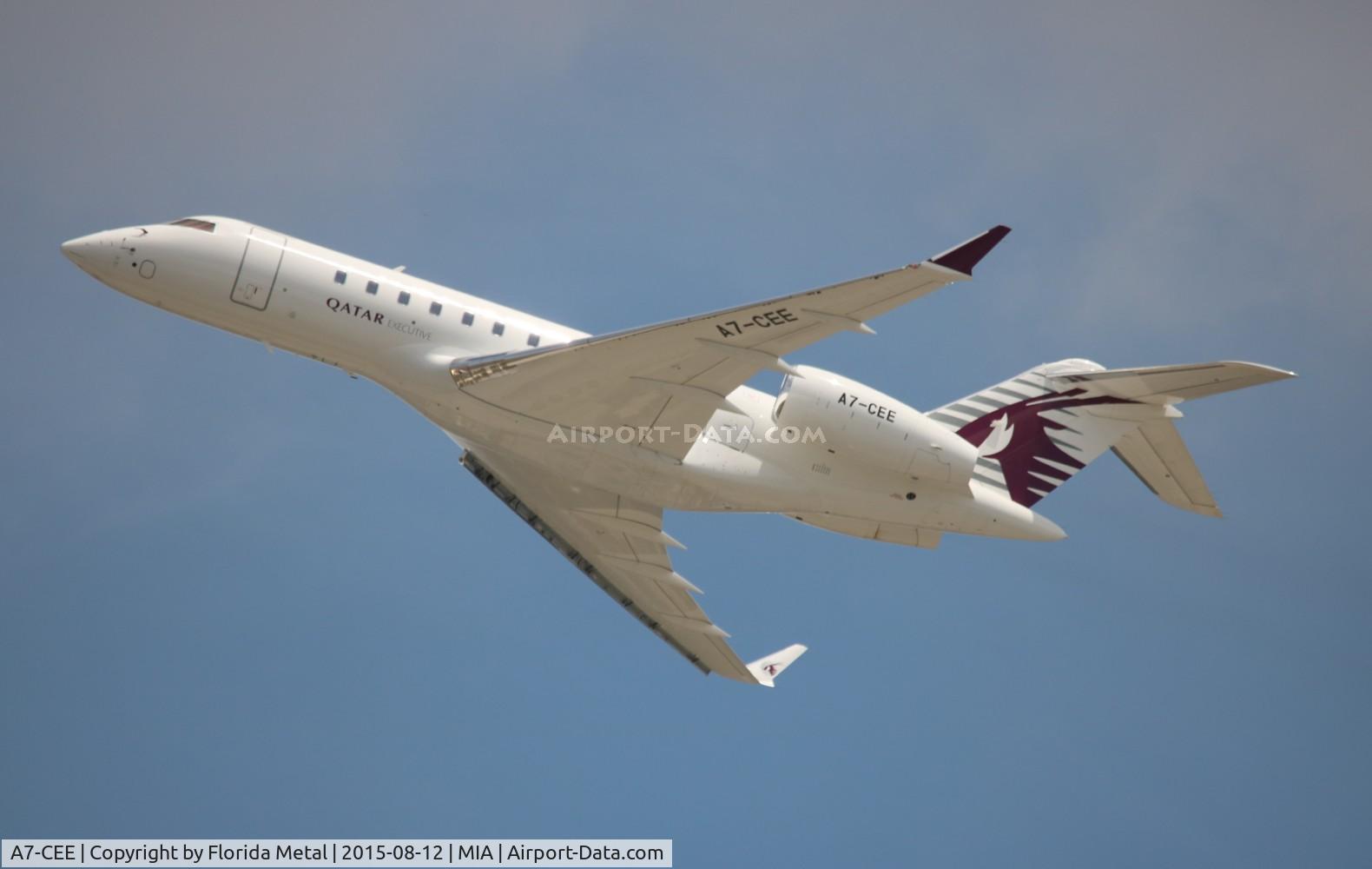 A7-CEE, 2010 Bombardier BD-700-1A11 Global 5000 C/N 9421, Qatar Global 5000