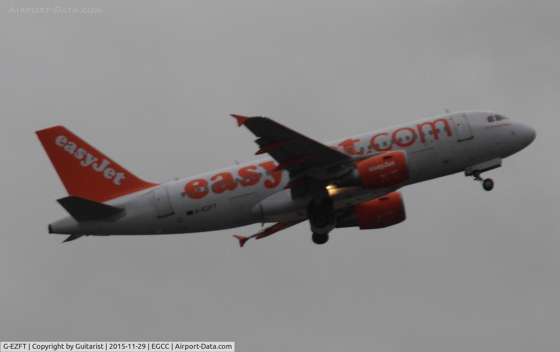 G-EZFT, 2009 Airbus A319-111 C/N 4132, At Manchester
