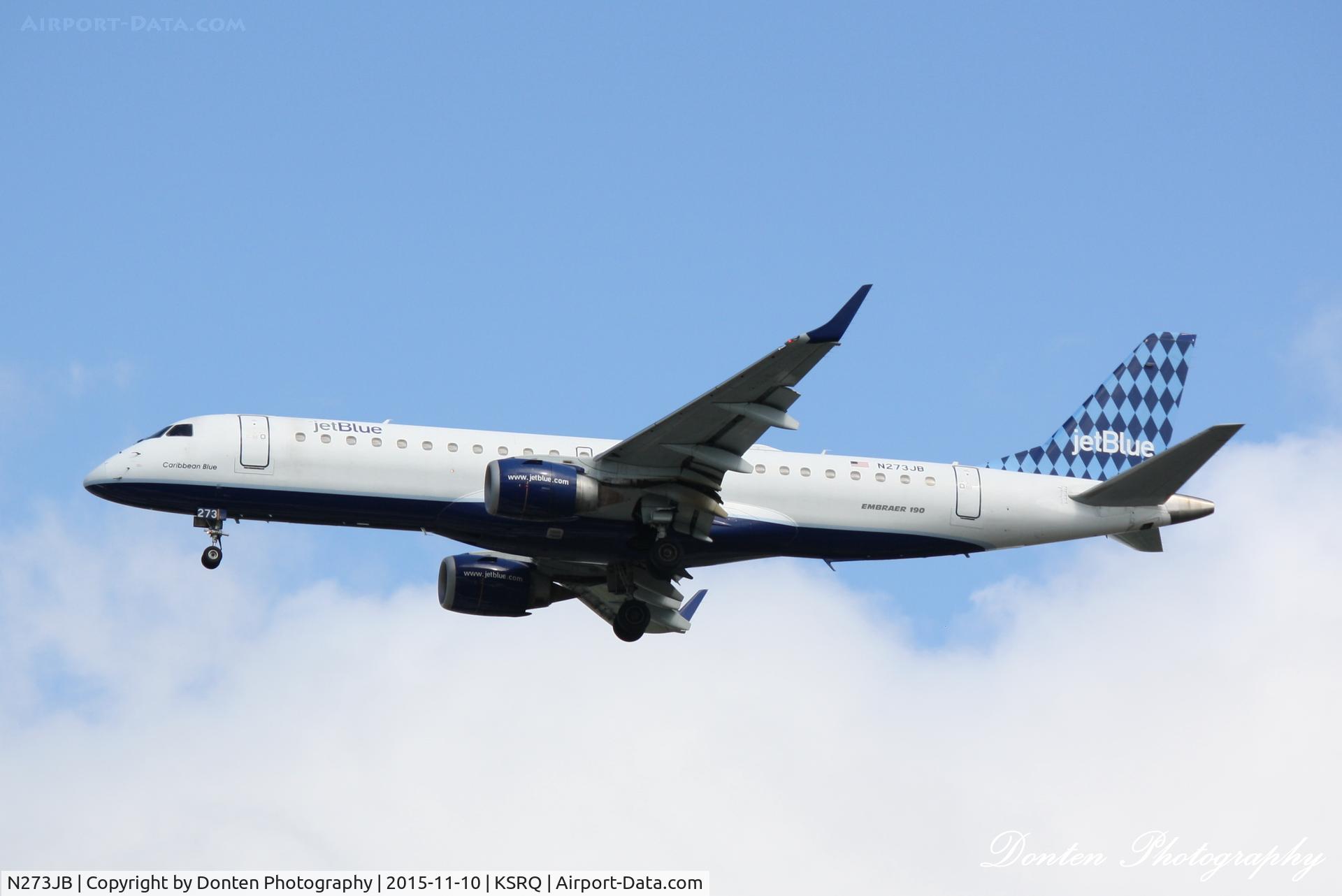 N273JB, 2007 Embraer ERJ-190-100 IGW 190AR C/N 19000073, JetBlue Flight 163 (N273JB) 