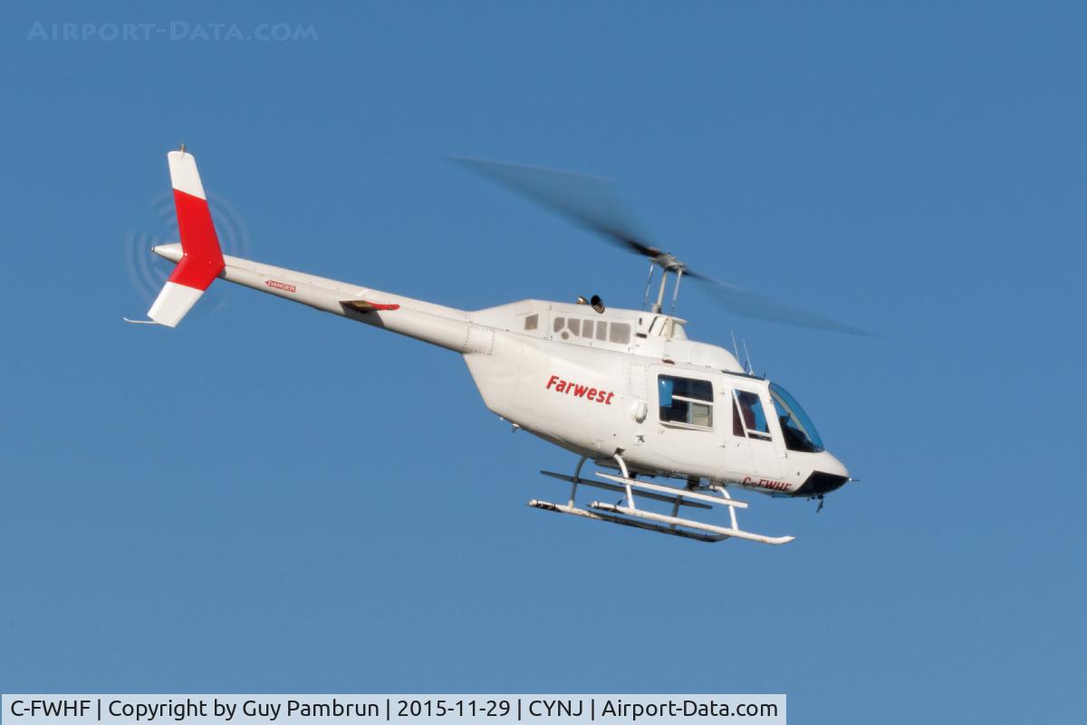 C-FWHF, 1974 Bell 206B JetRanger II C/N 1525, Departing