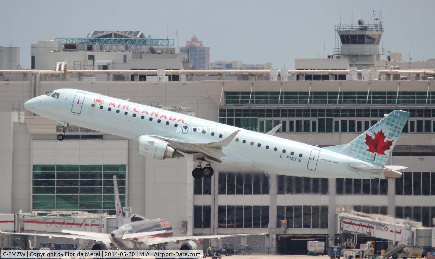 C-FMZW, 2007 Embraer 190AR (ERJ-190-100IGW) C/N 19000124, Air Canada