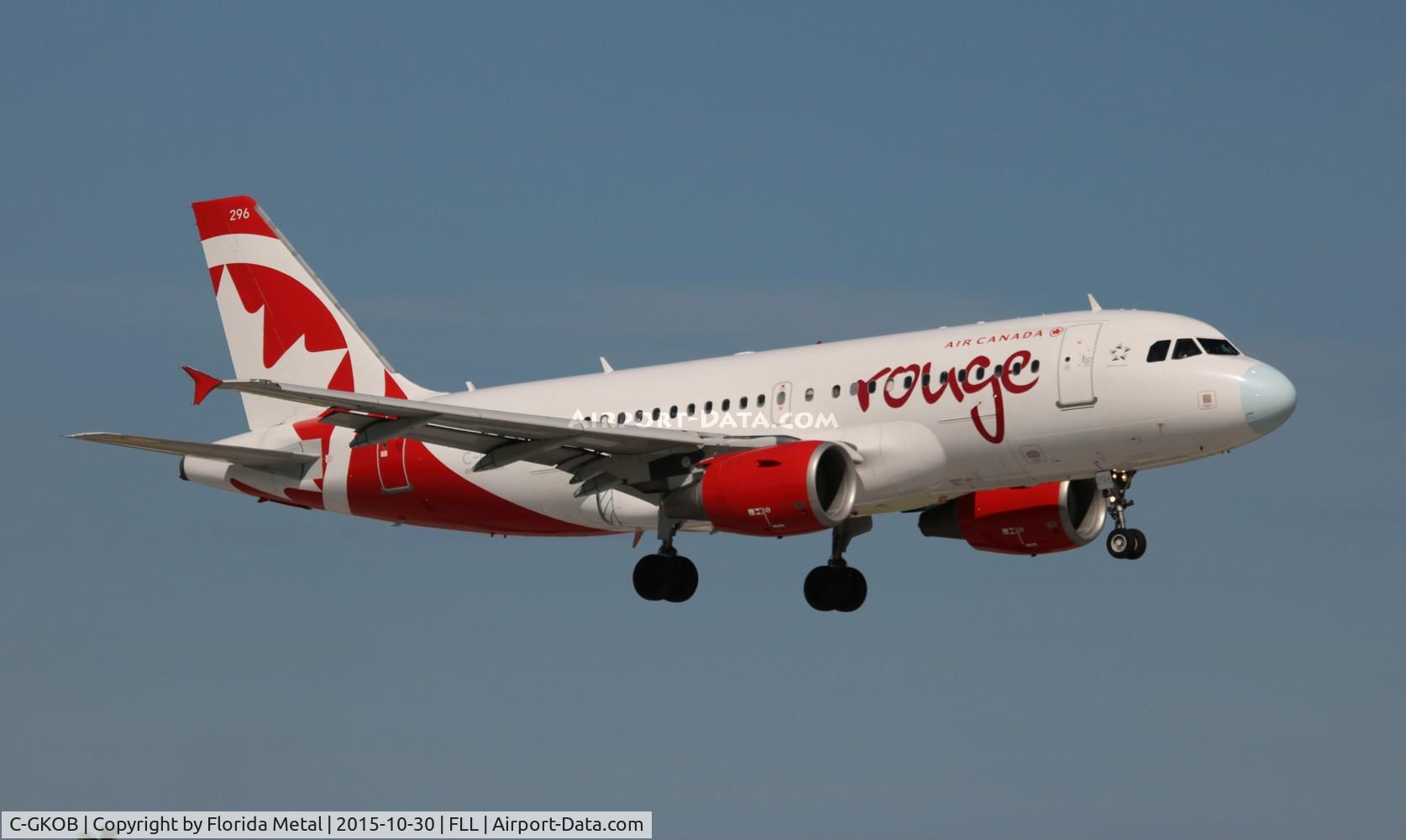 C-GKOB, 2002 Airbus A319-112 C/N 1853, Air Canada Rouge