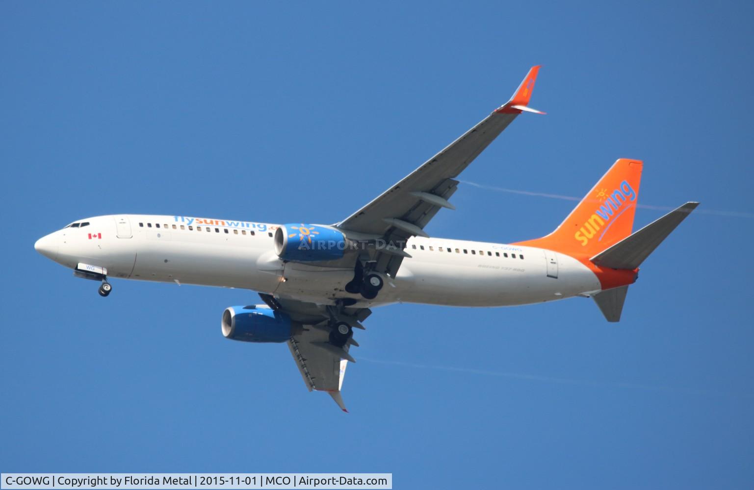 C-GOWG, 2010 Boeing 737-86J C/N 37757, Sunwing