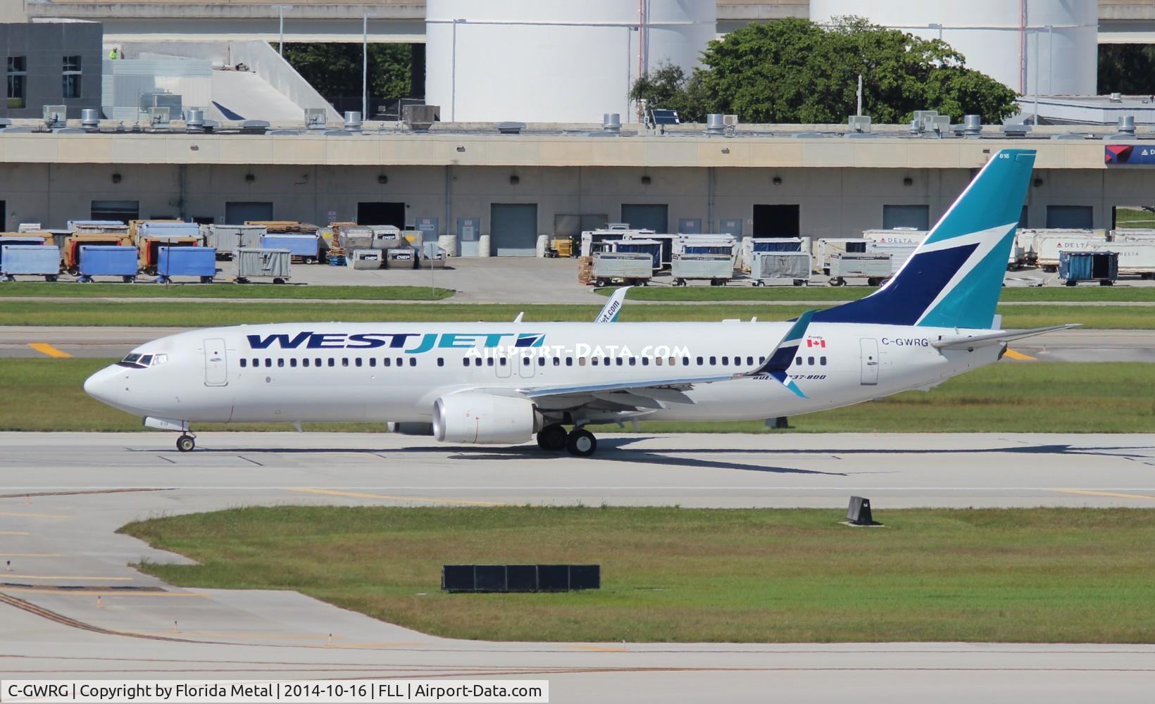 C-GWRG, 2012 Boeing 737-8CT C/N 39071, West Jet