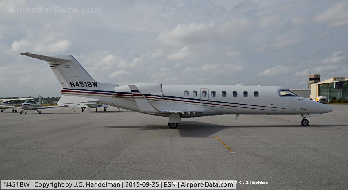 N451BW, 2005 Learjet 45 C/N 45-261, At Easton MD Airport.