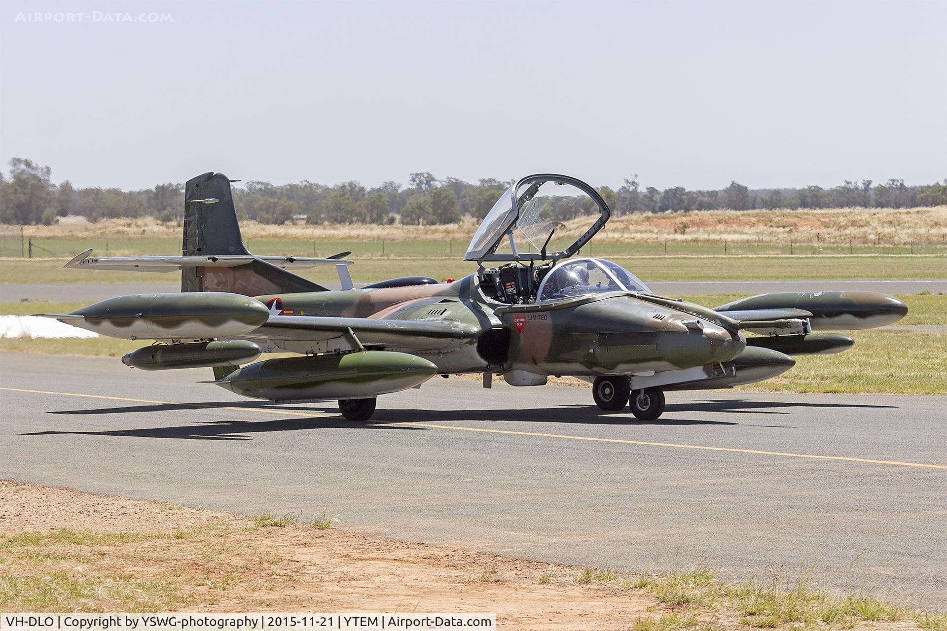 VH-DLO, 1969 Cessna A-37B Dragonfly C/N 43156, Temora Aviation Museum (VH-DLO) Cessna A-37B Dragonfly taxiing during the 2015 Warbirds Downunder Airshow at Temora.