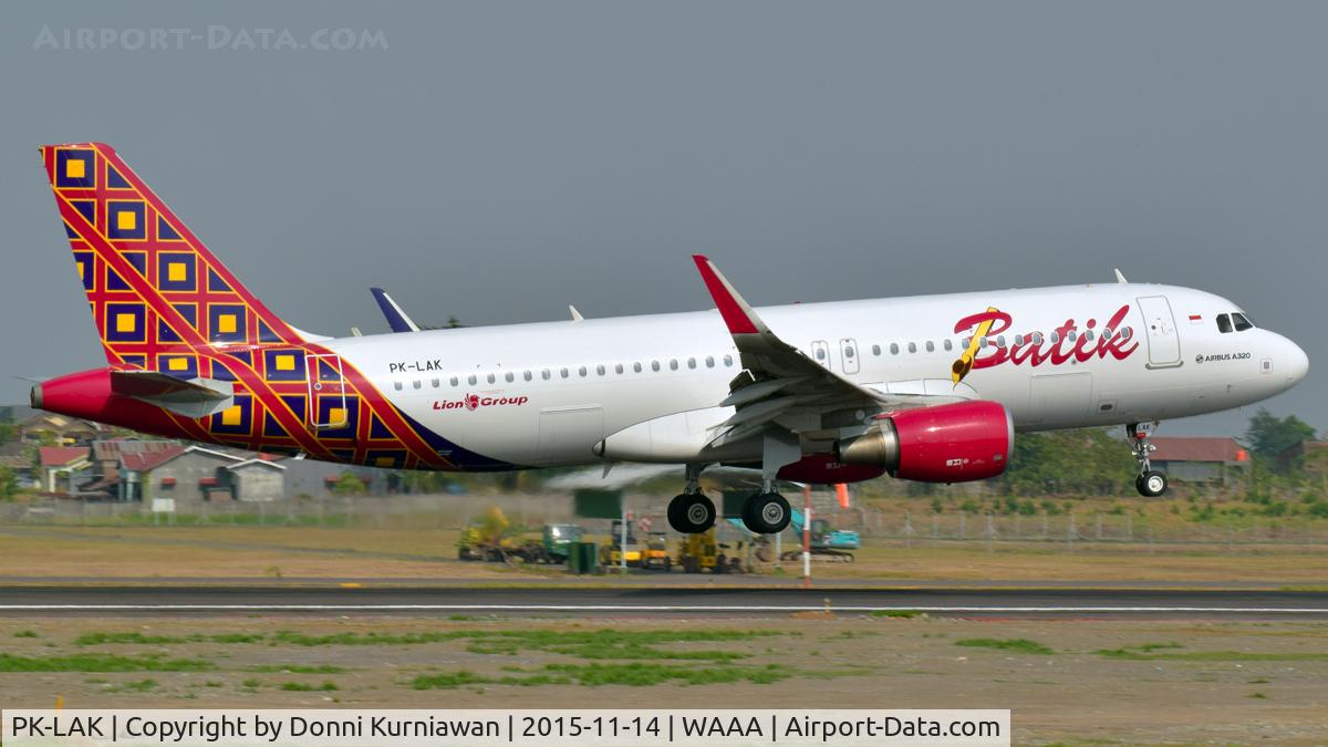 PK-LAK, 2014 Airbus A320-214 C/N 6372, -.-.-.-.-.-.-.