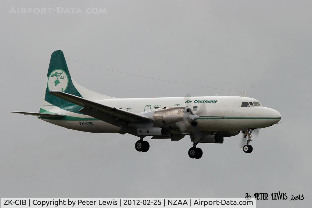 ZK-CIB, 1953 Convair 580 C/N 327A, Air Chathams Ltd., Te One, Chatham Islands