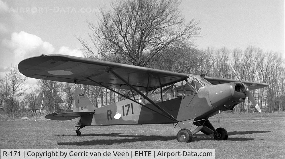 R-171, 1954 Piper L-21B Super Cub (PA-18-135) C/N 18-3861, Here seen at EHTE operating as a glider tug 1975