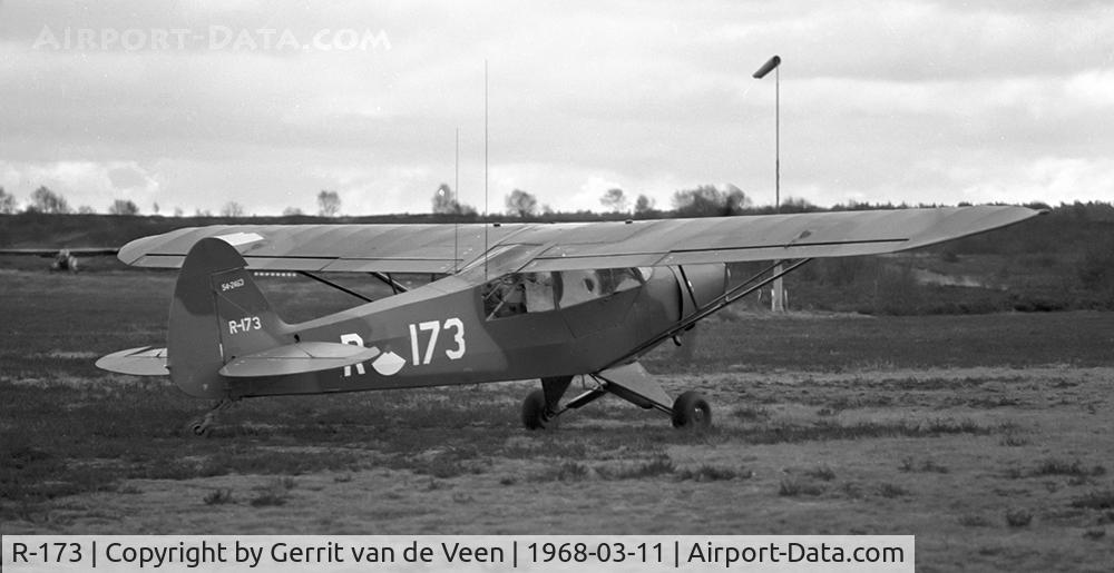 R-173, 1954 Piper L-21B Super Cub (PA-18-135) C/N 18-3863, 54-2463 operating at Ermelo LAS